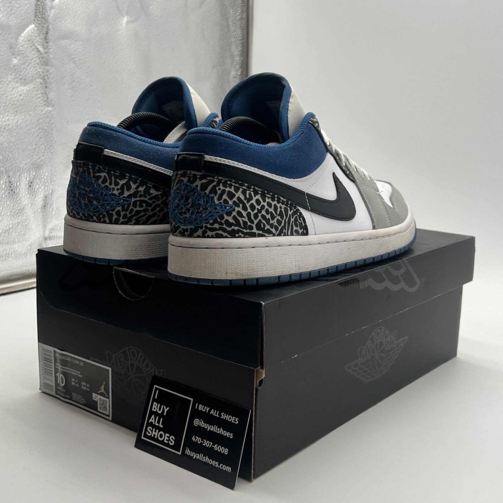 Size 10 - Air Jordan 1 Low True Blue (DM1199-140)