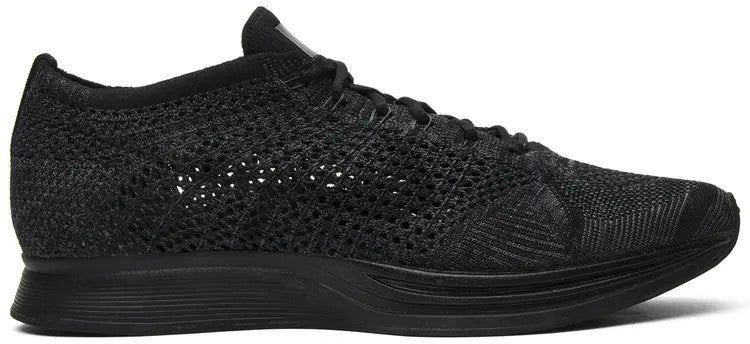 Size 11.5 - Nike Flyknit Racer Triple Black (526628-009)