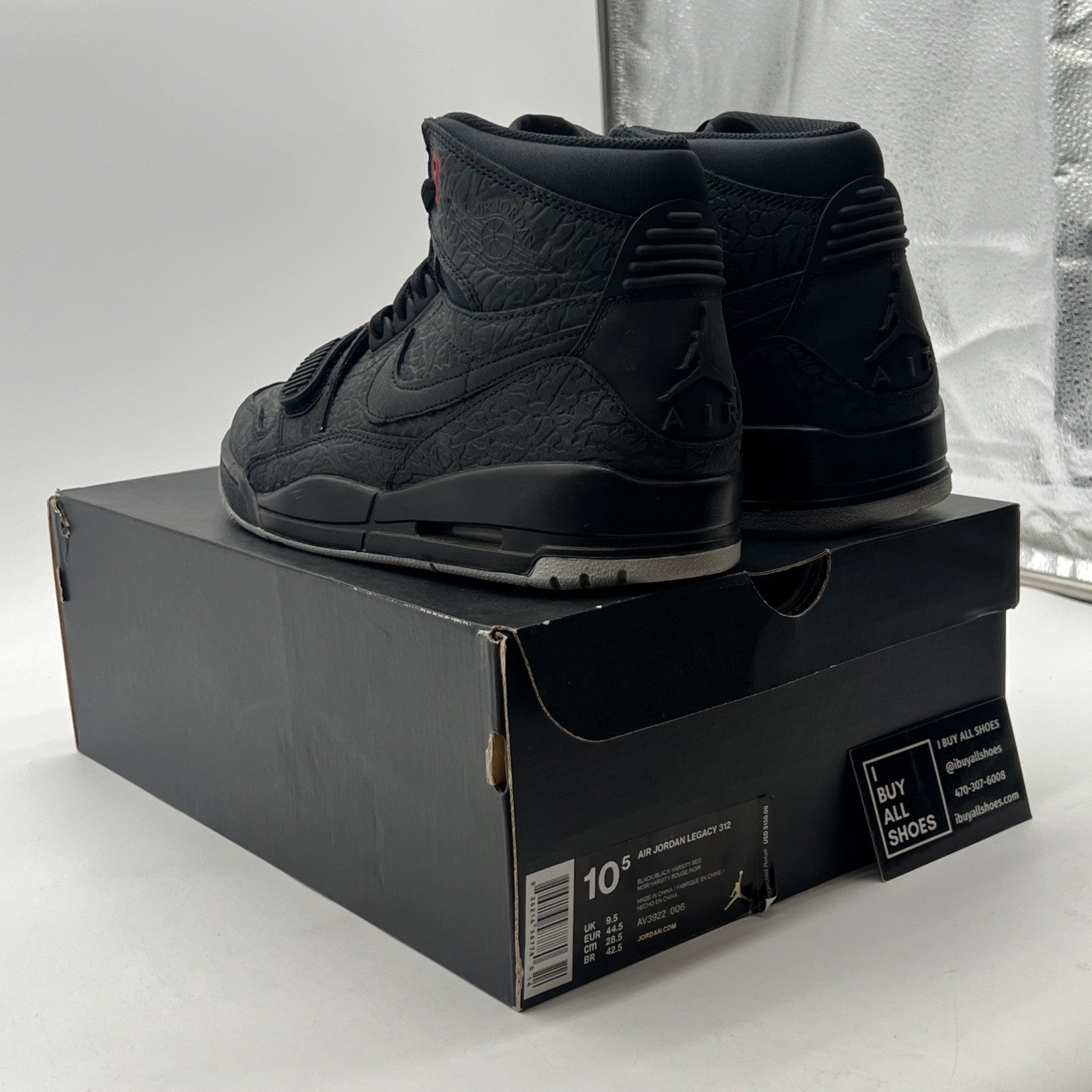 Size 10.5 - Jordan Legacy 312 Elephant Print (AV3922-006)