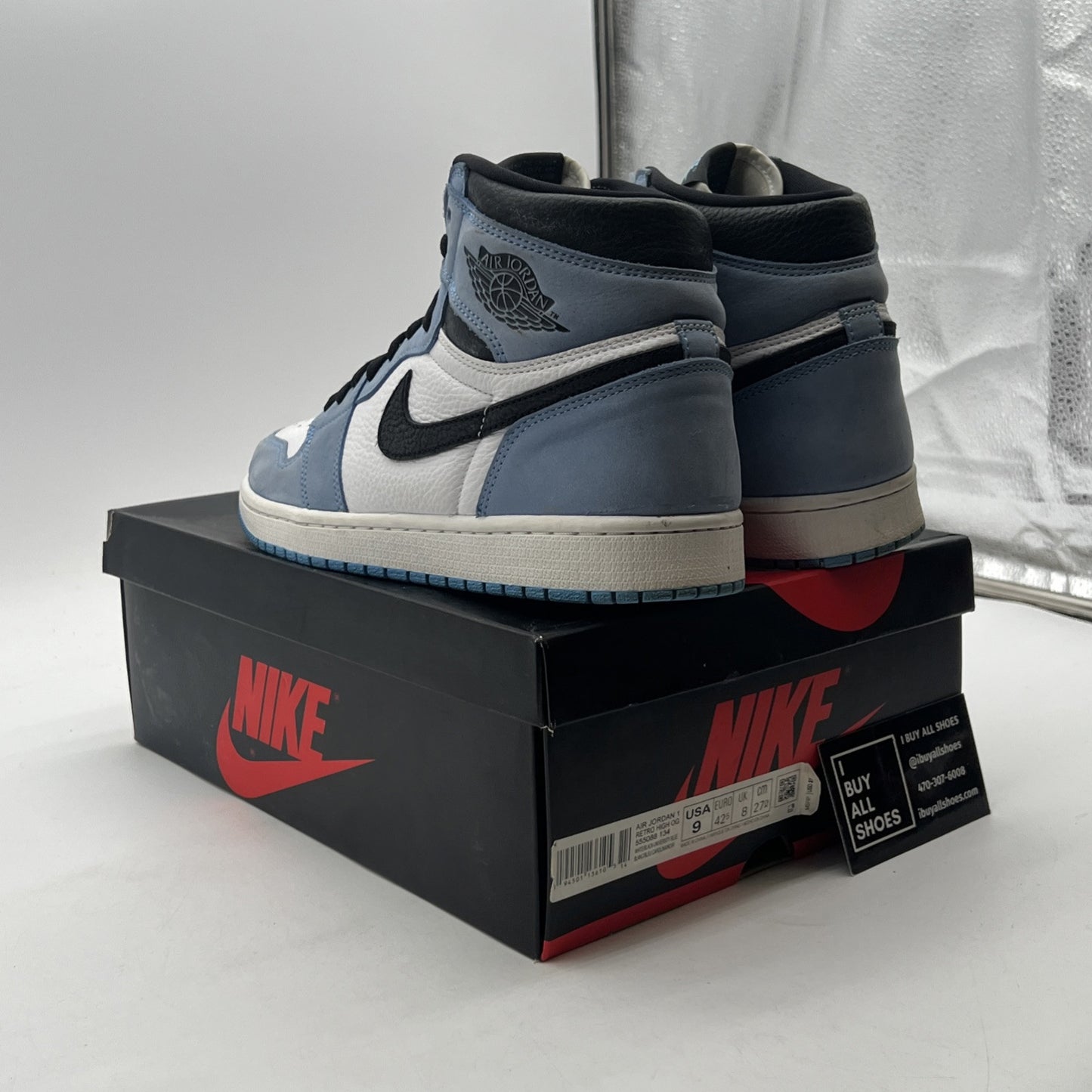 Size 9 - Air Jordan 1 Retro OG High University Blue (555088-134)