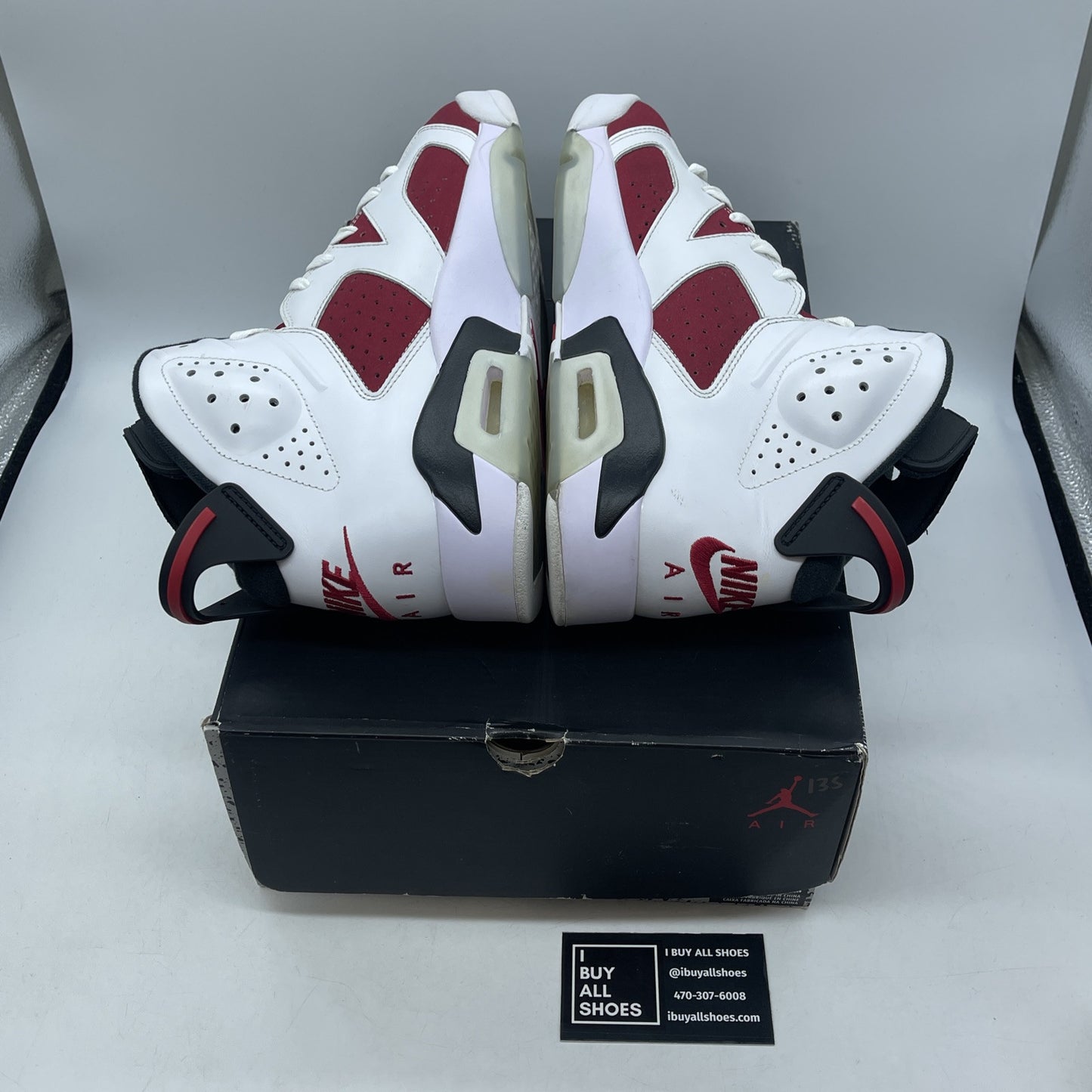 Size 9.5 - Jordan 6 Retro OG Mid Carmine Suede Leather Red White  (CT8529-106)
