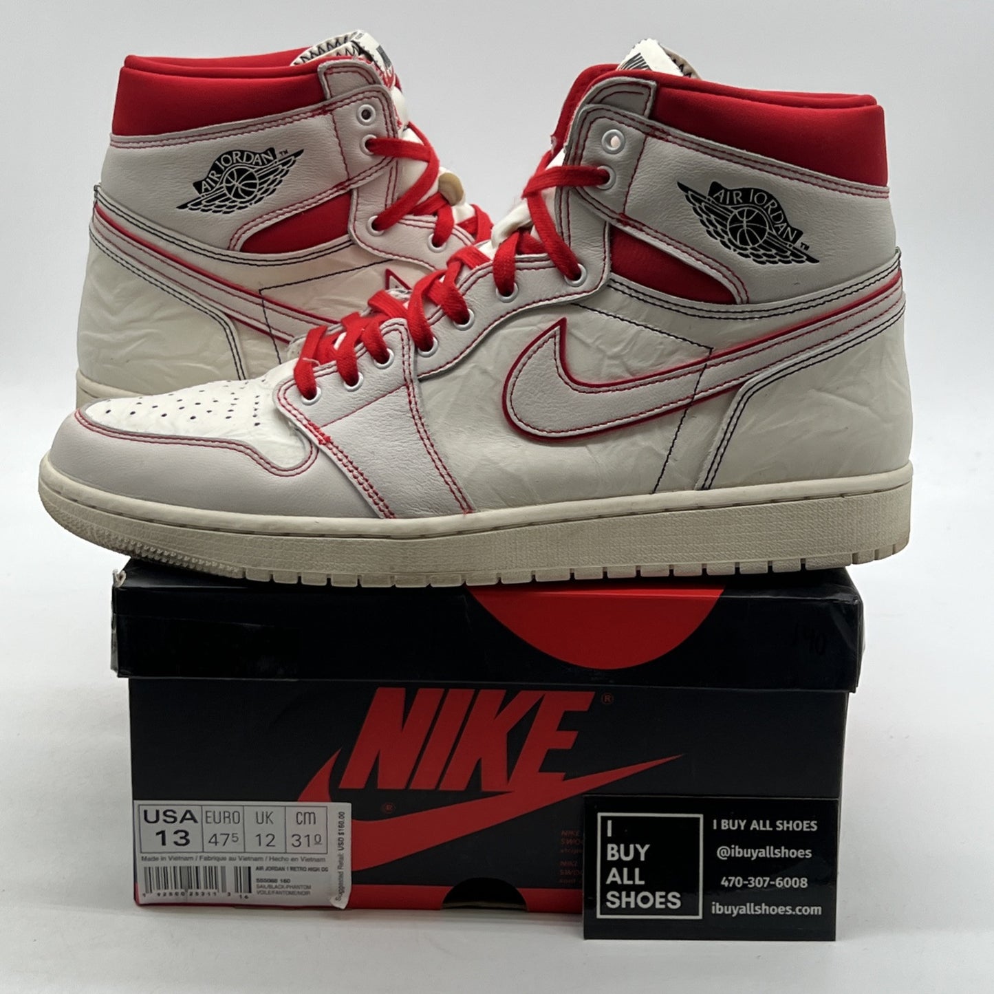 Size 13 - Air Jordan 1 Retro OG High Phantom (555088-160)