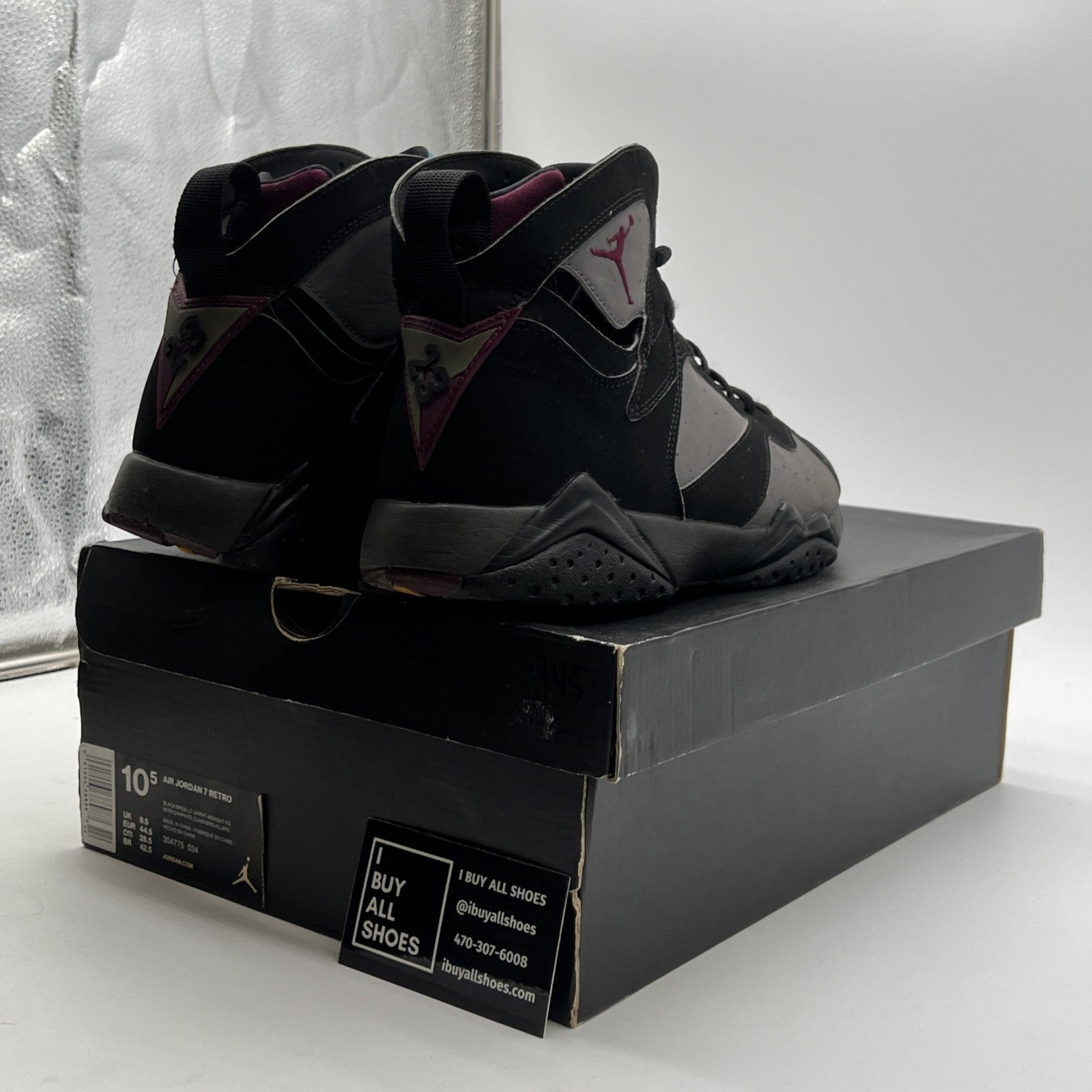 Size 10.5 - Air Jordan 7 Retro Bordeaux 2015 (304775-034)