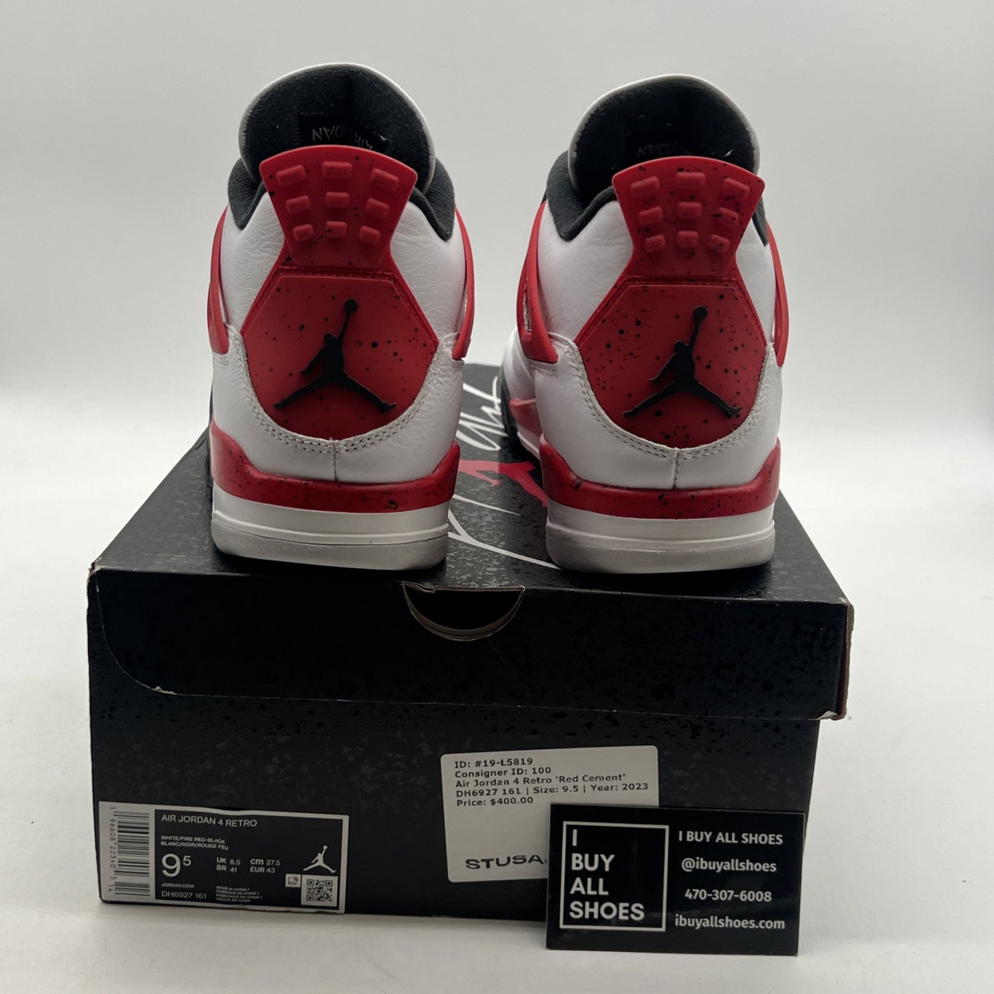 Size 9.5 - Air Jordan 4 Retro Mid Red Cement (DH6927-161)