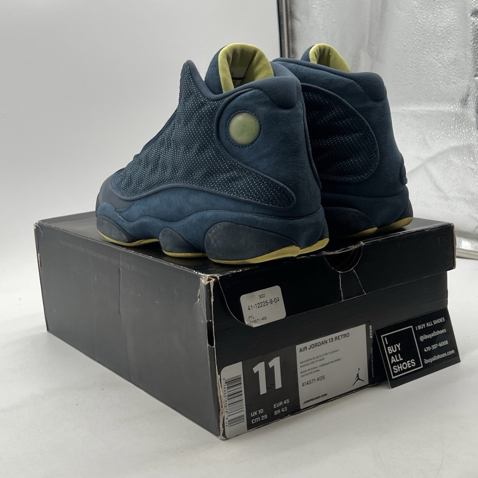 Size 11 - Air Jordan 13 Retro Squadron Blue (414571-405)