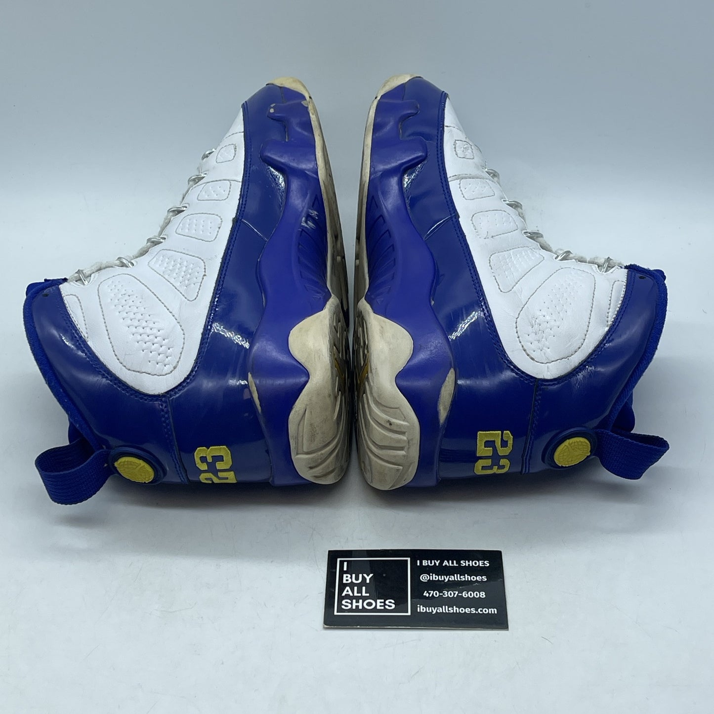 Size 11 - Air Jordan 9 Retro Kobe Blue Yellow White Leather (302370-121)