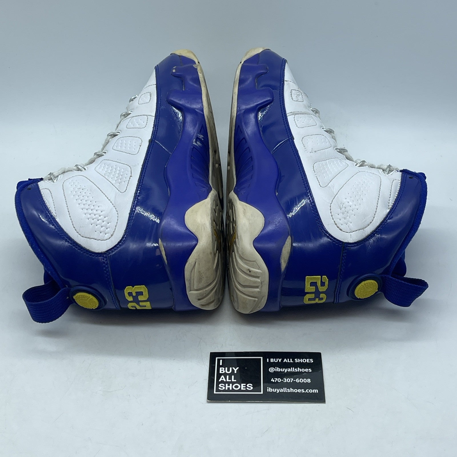 Size 11 - Air Jordan 9 Retro Kobe Blue Yellow White Leather (302370-121)