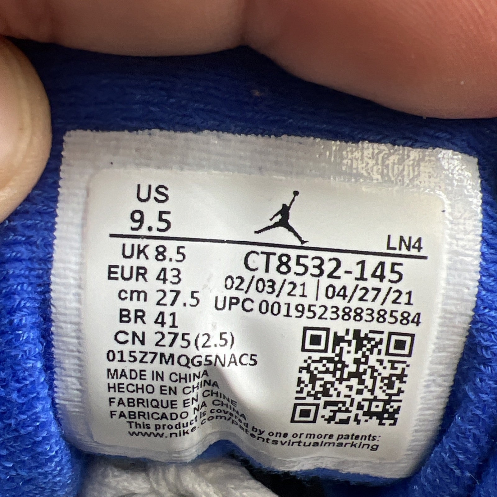 Size 9.5 - Air Jordan 3 Retro Mid Racer Blue (CT8532-145)