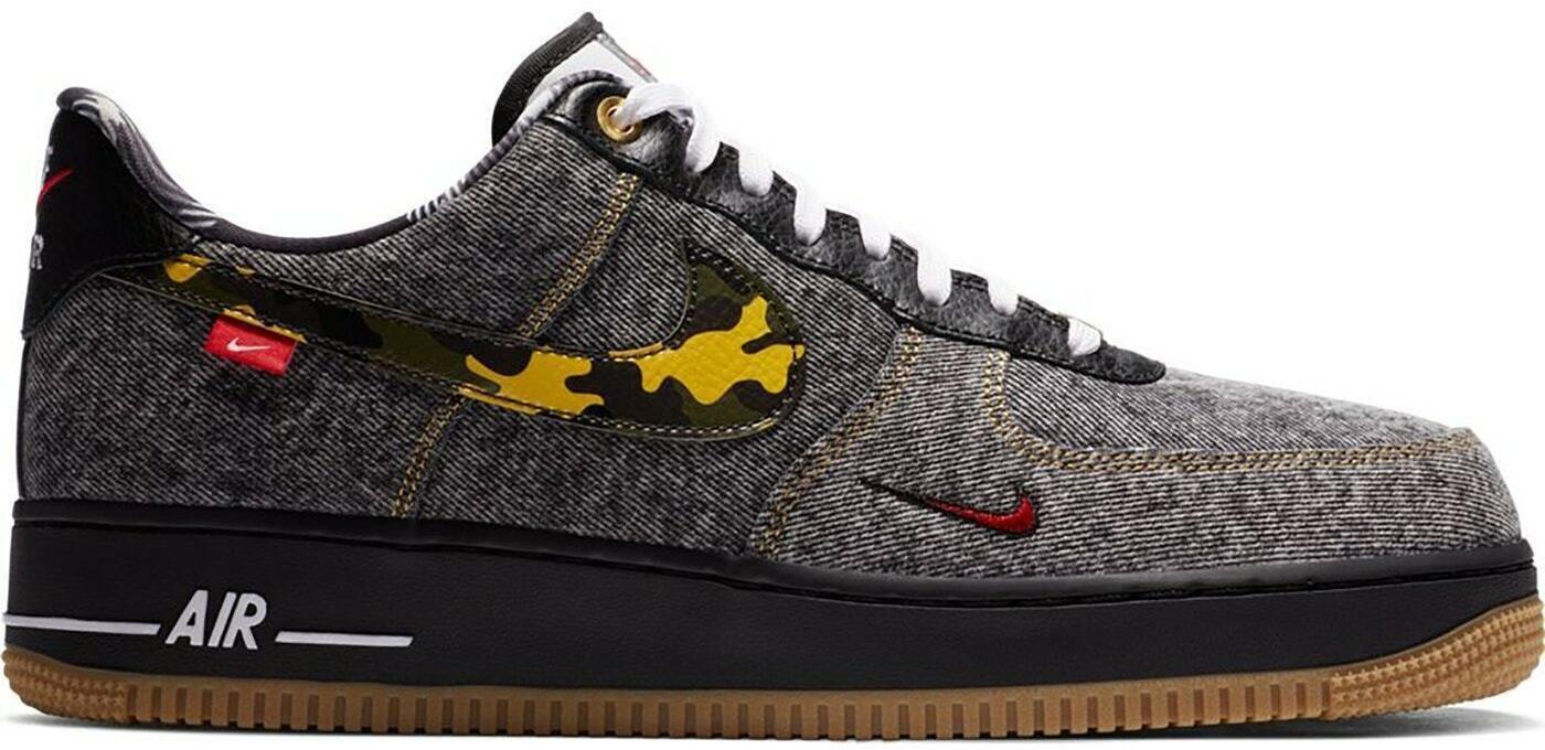 Size 9 - Nike Air Force 1 Low Camo Denim Remix (DB1964-001)