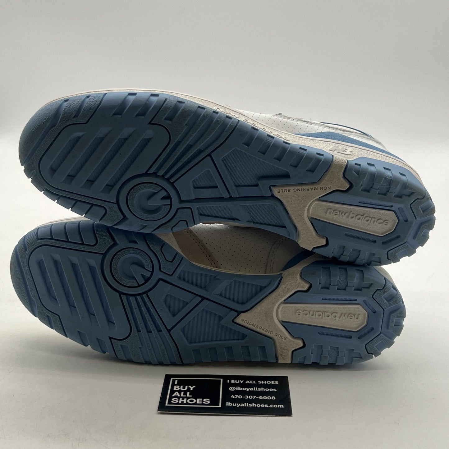 Size 10 - New Balance 550 White Blue Haze (BB550LSB)