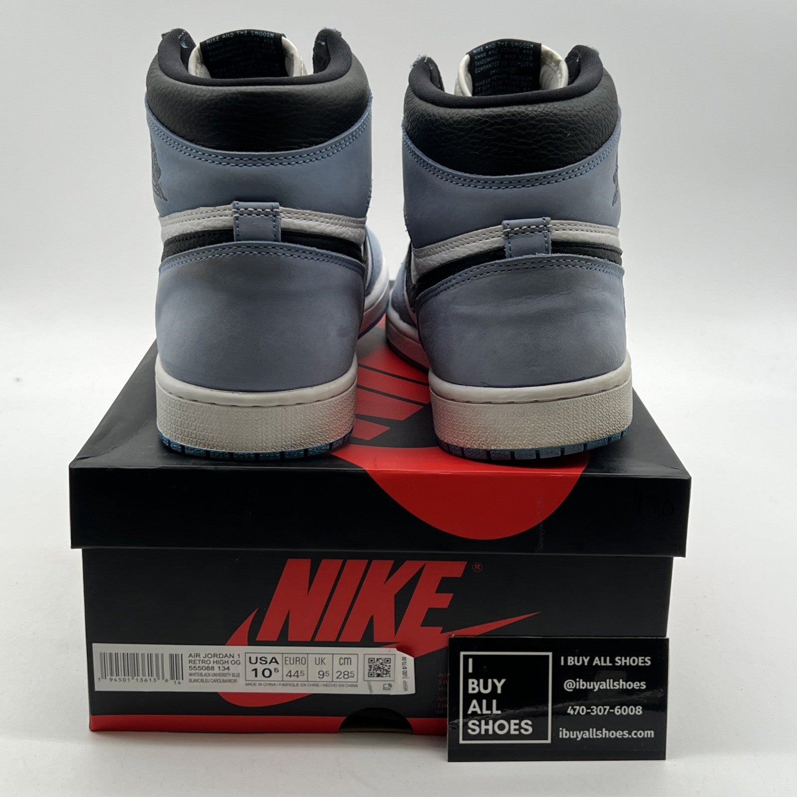 Size 10.5 - Air Jordan 1 Retro OG High University Blue (555088-134)