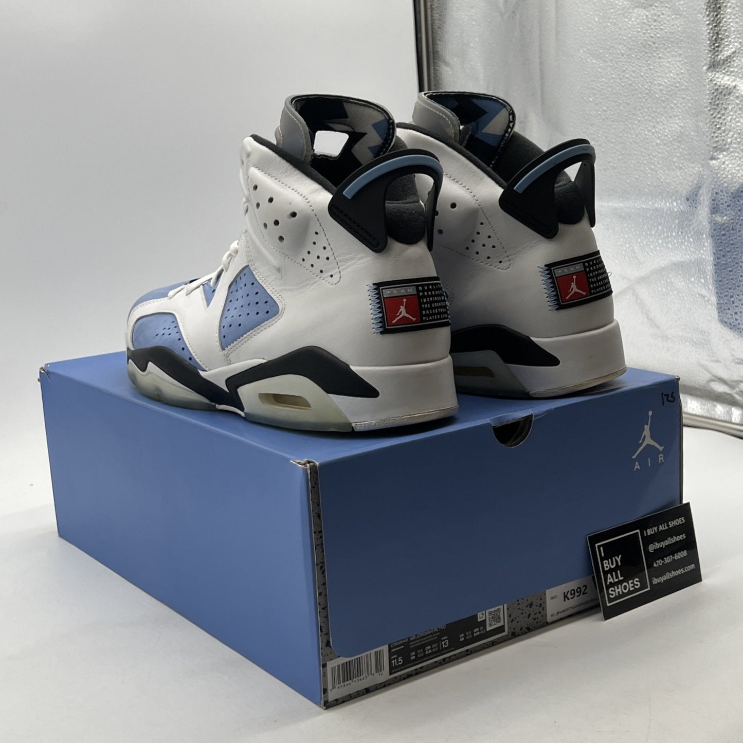 Size 11.5 - Air Jordan 6 Retro Mid UNC Home (CT8529-410)