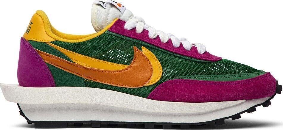 Size 10.5 - Nike sacai x LDWaffle Pine Green Purple Suede Leather (BV0073-301)