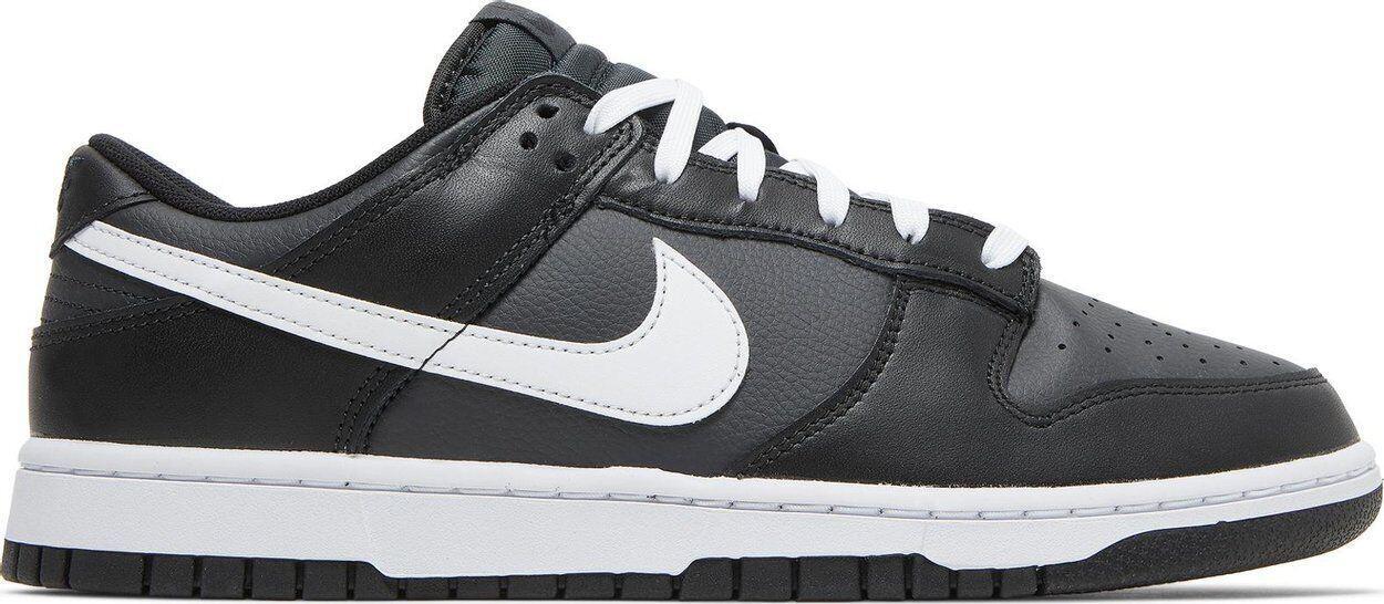 Size 12 - Nike Dunk Low Black Panda 2.0 White Leather (DV0831-002)