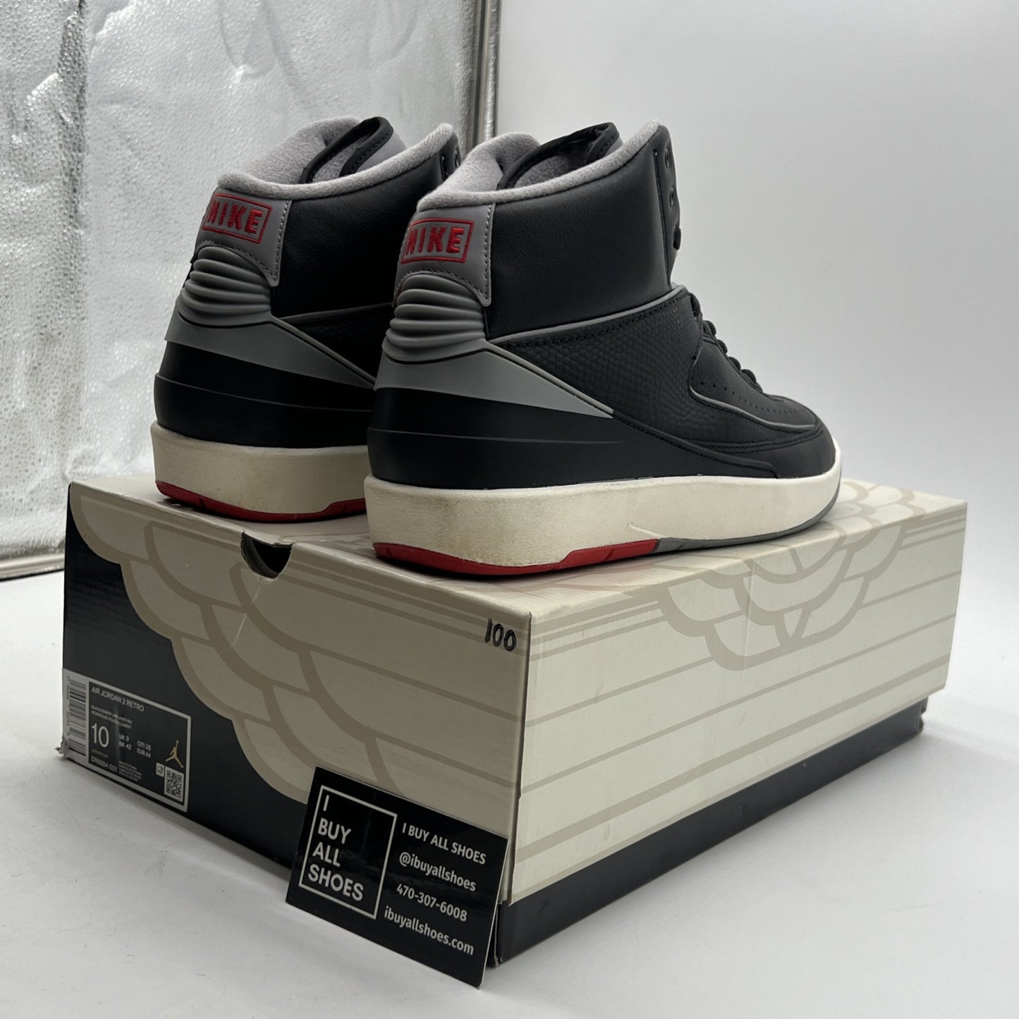 Size 10 - Air Jordan 2 Retro Black Cement (DR884-001)