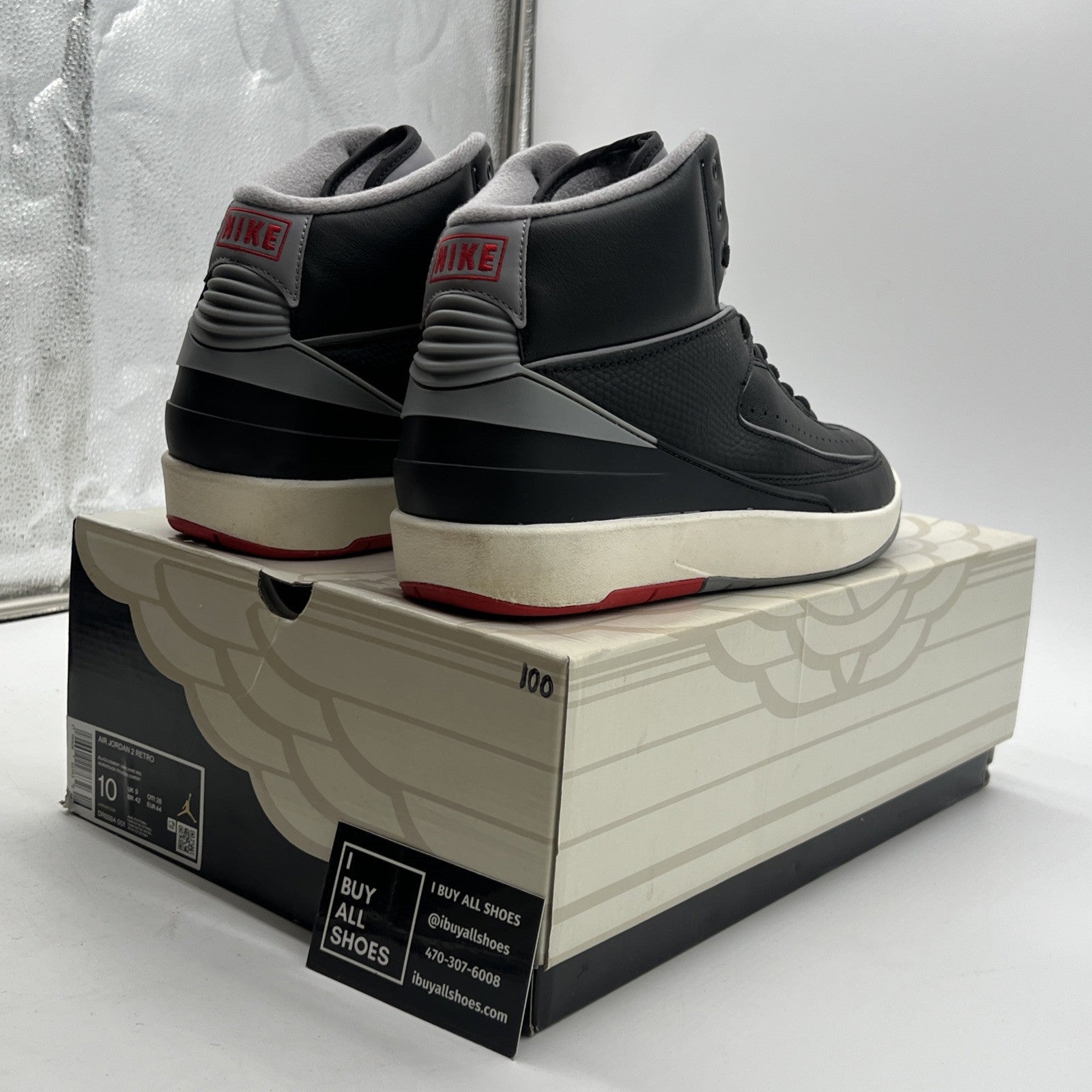 Size 10 - Air Jordan 2 Retro Black Cement (DR884-001)
