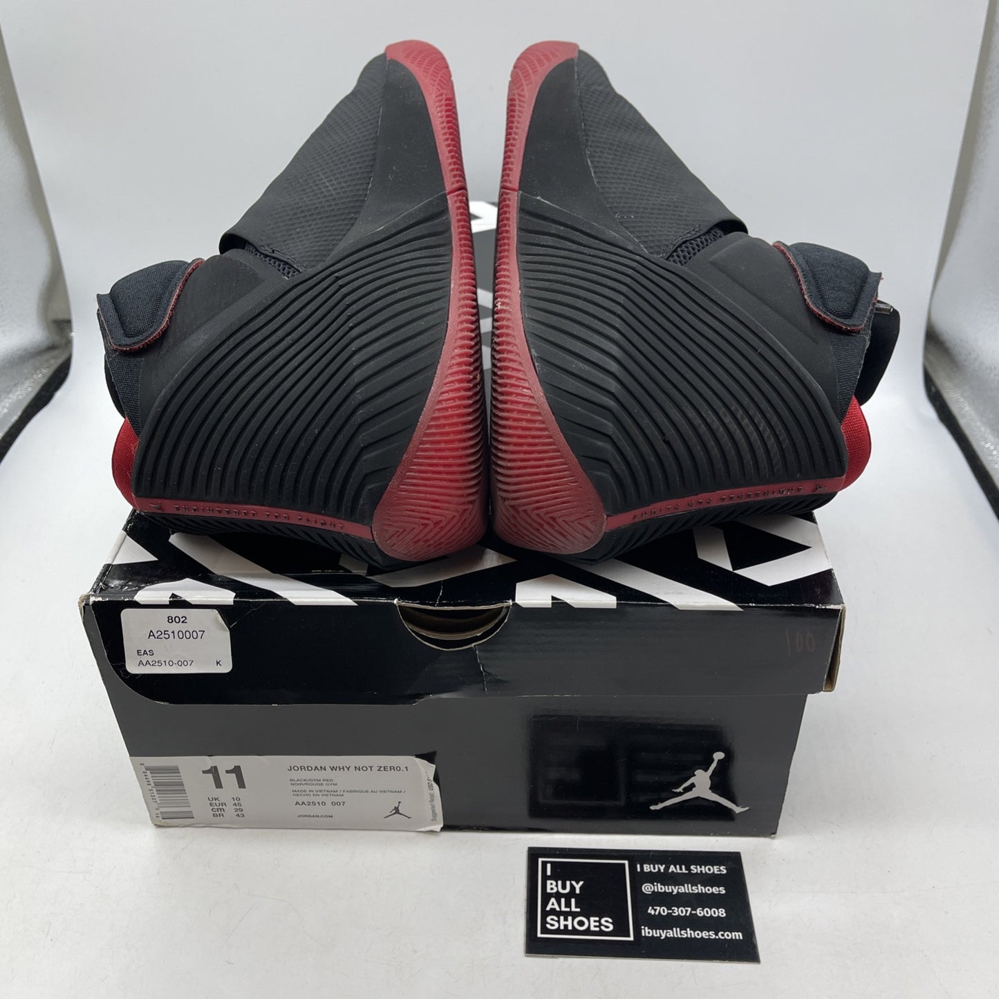 Size 11 - Jordan Why Not Zer0.1 Bred Suede Leather (AA2510-007)