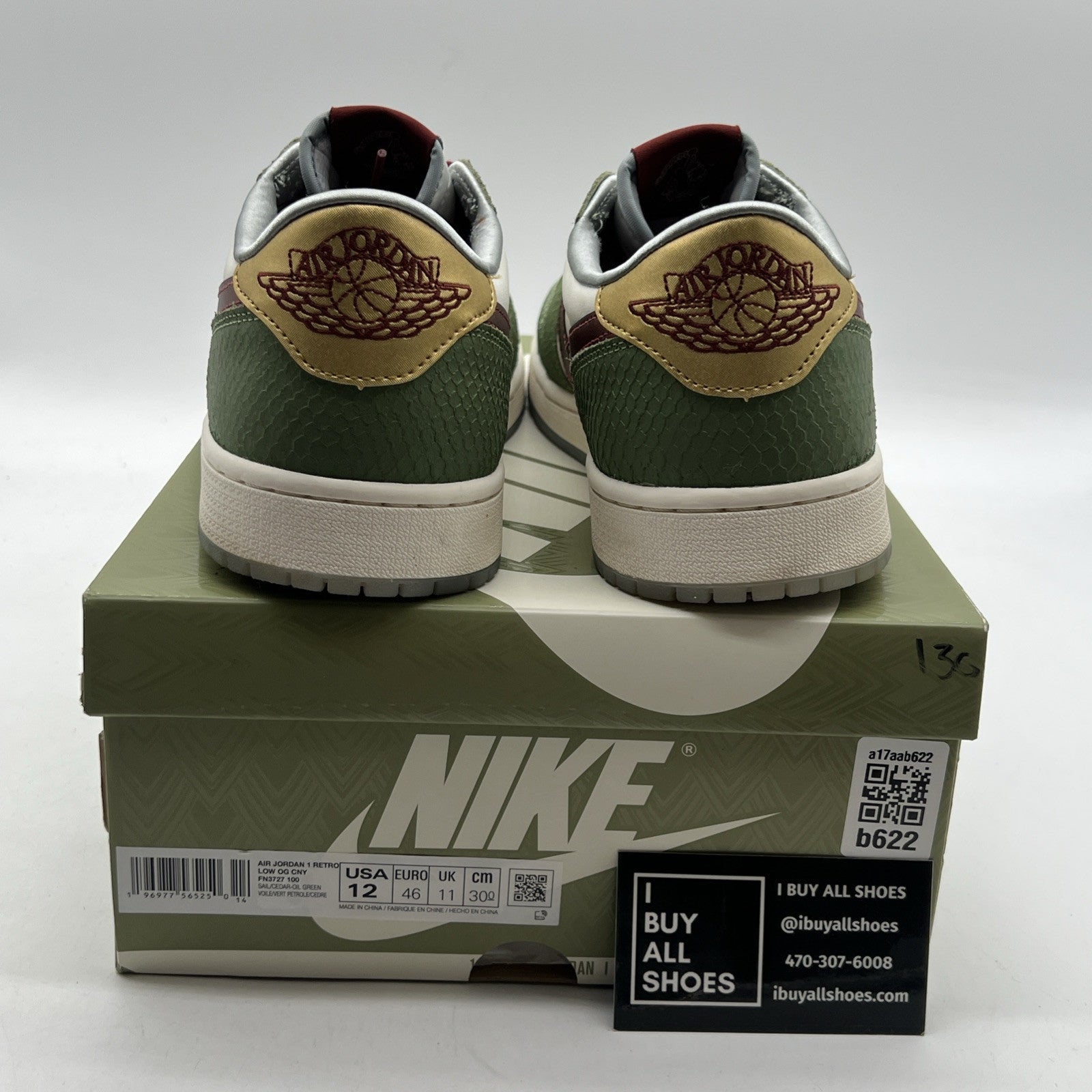 Size 12 - Air Jordan 1 Retro OG Low Year of the Dragon (FN3727-100)