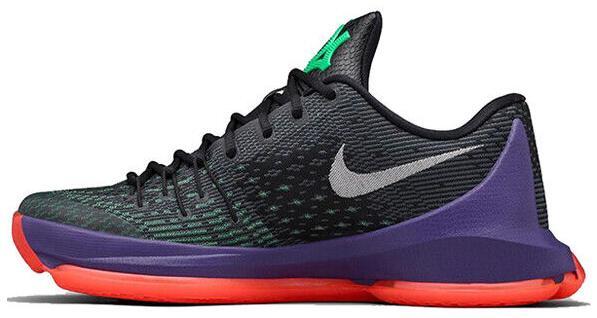 Size 9.5 - Nike KD 8 Vinary Silver Black Suede  (749375-013)