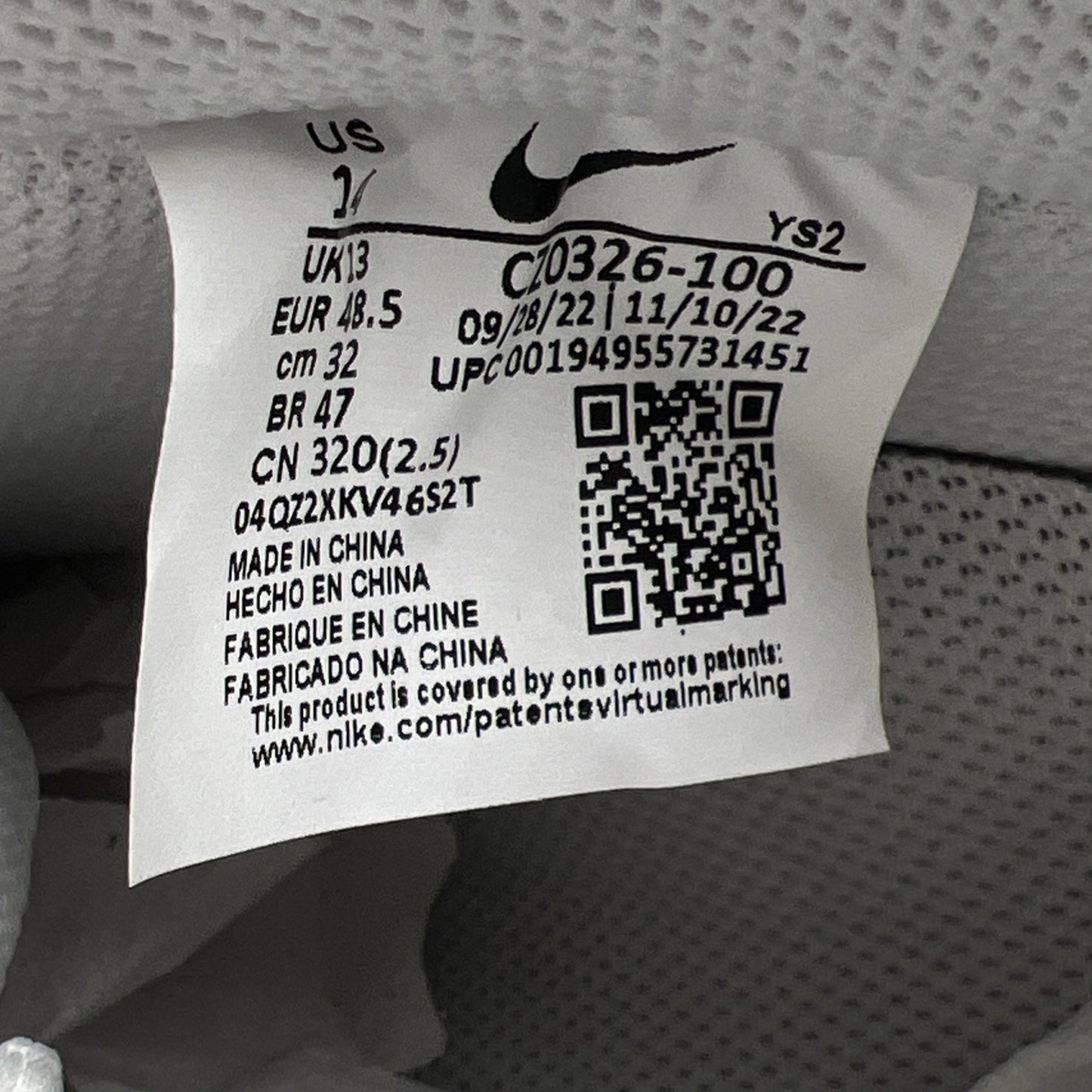 Size 14 - Nike Air Force 1 Low White Team Red (CZ0326-100)