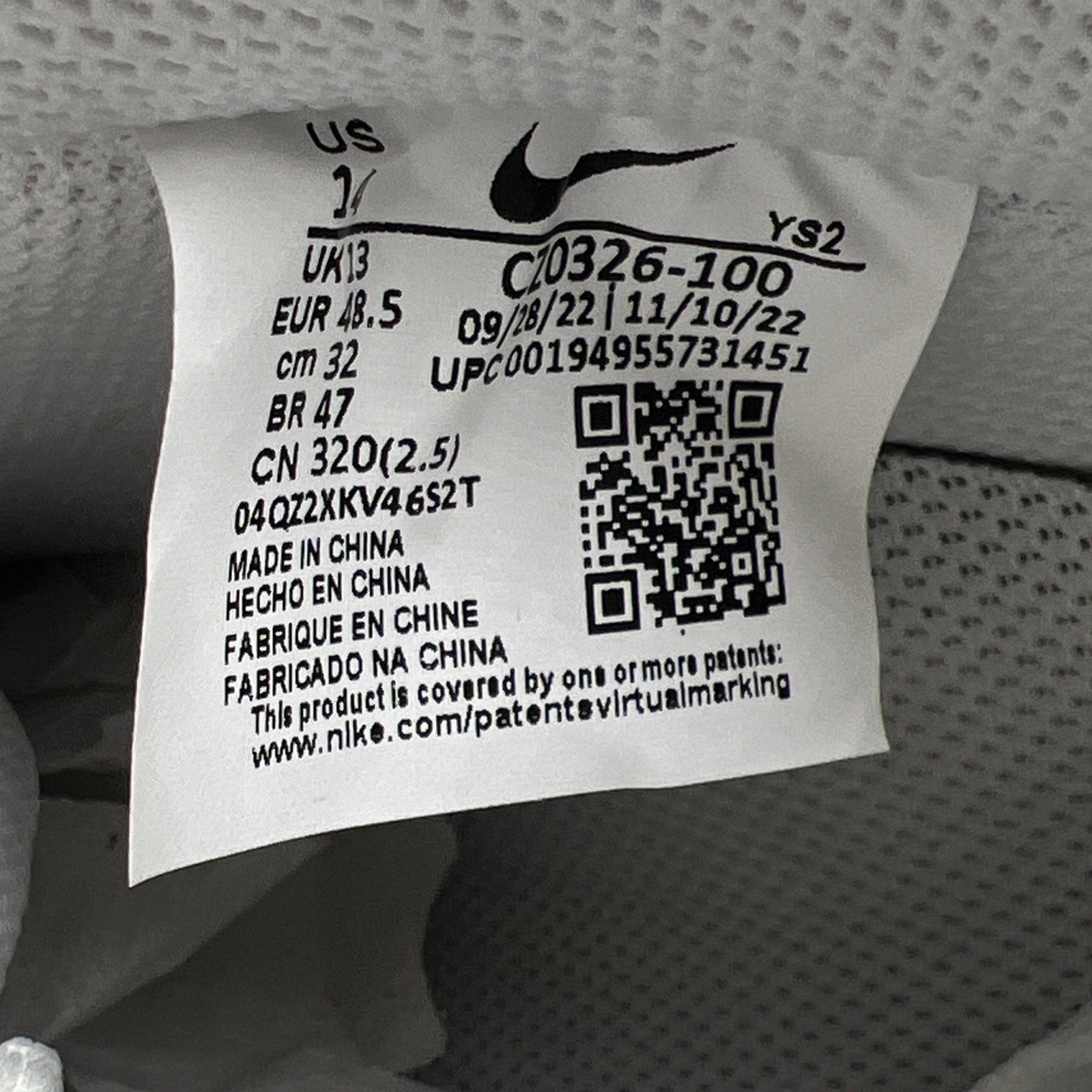 Size 14 - Nike Air Force 1 Low White Team Red (CZ0326-100)