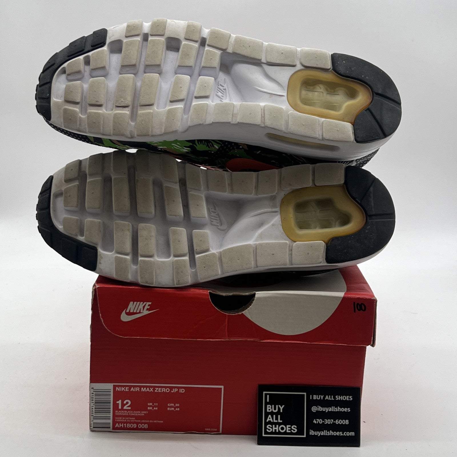 Size 12 - Nike Atmos x Air Max Zero iD Tiger Camo (AH1809-008)