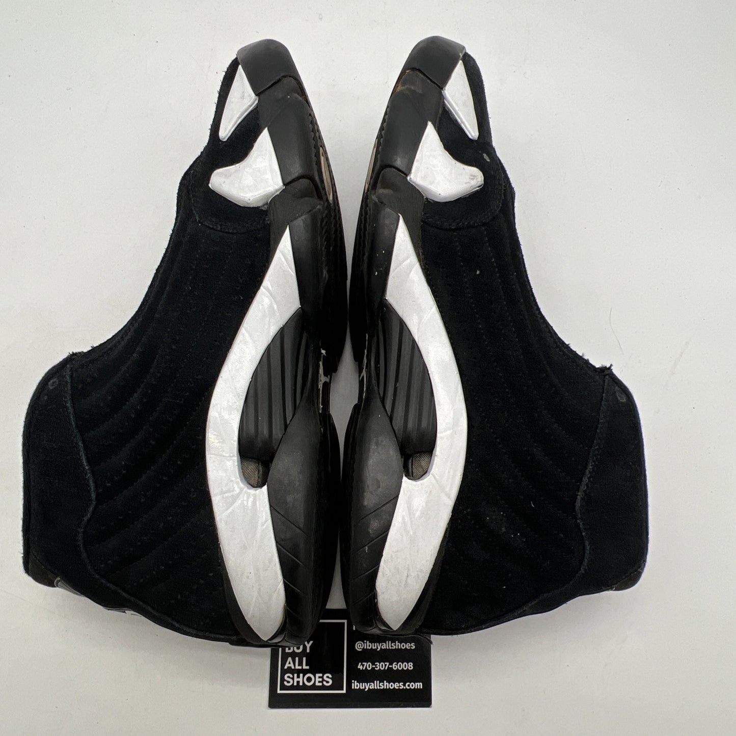 Size 11.5 - Air Jordan 14 Retro Black White (487471-016)