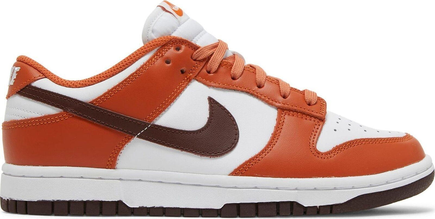 Size 9W - Nike Dunk Low Bronze Eclipse Orange White Leather (DQ4697-800)