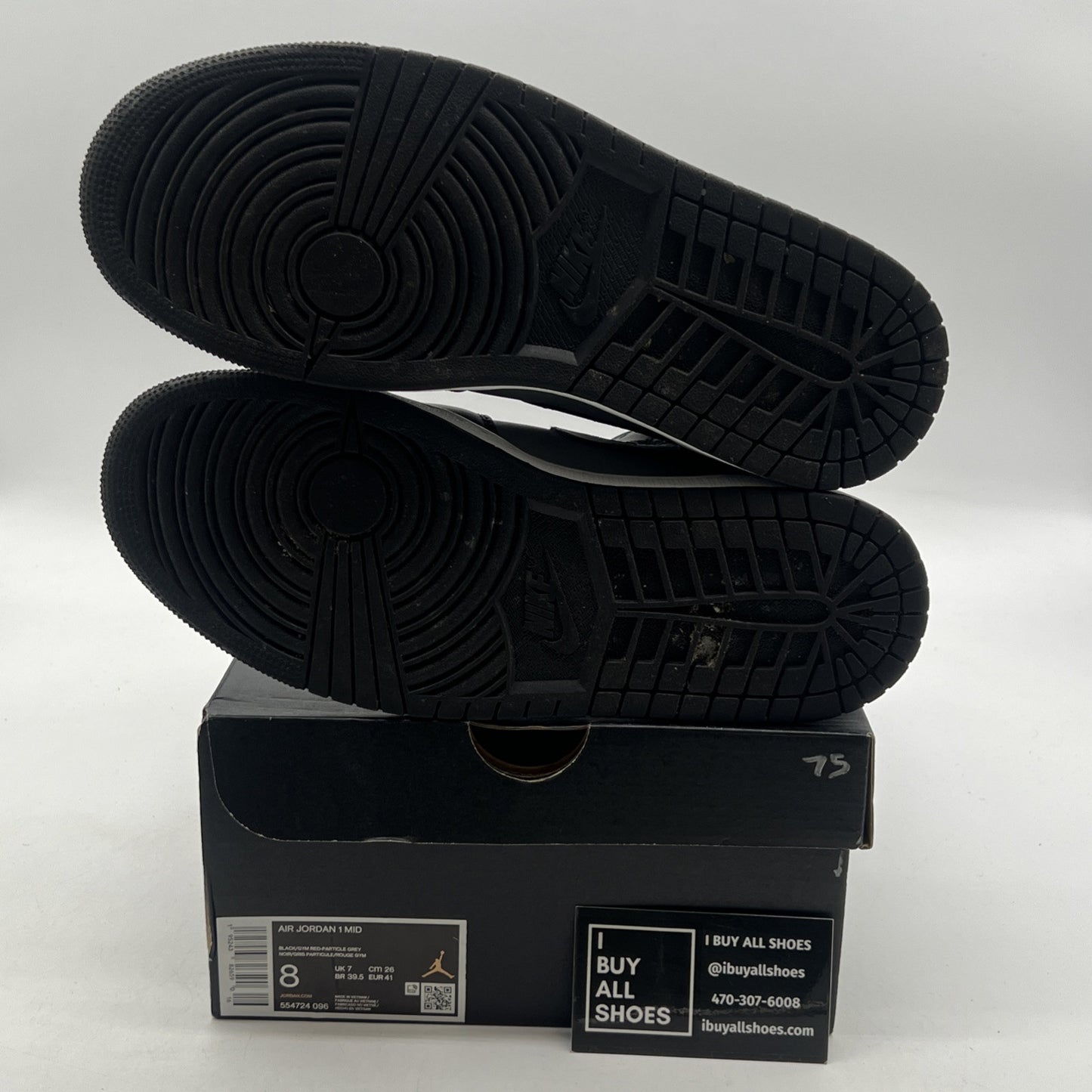 Size 8 - Air Jordan 1 Mid Shadow (554724-096)