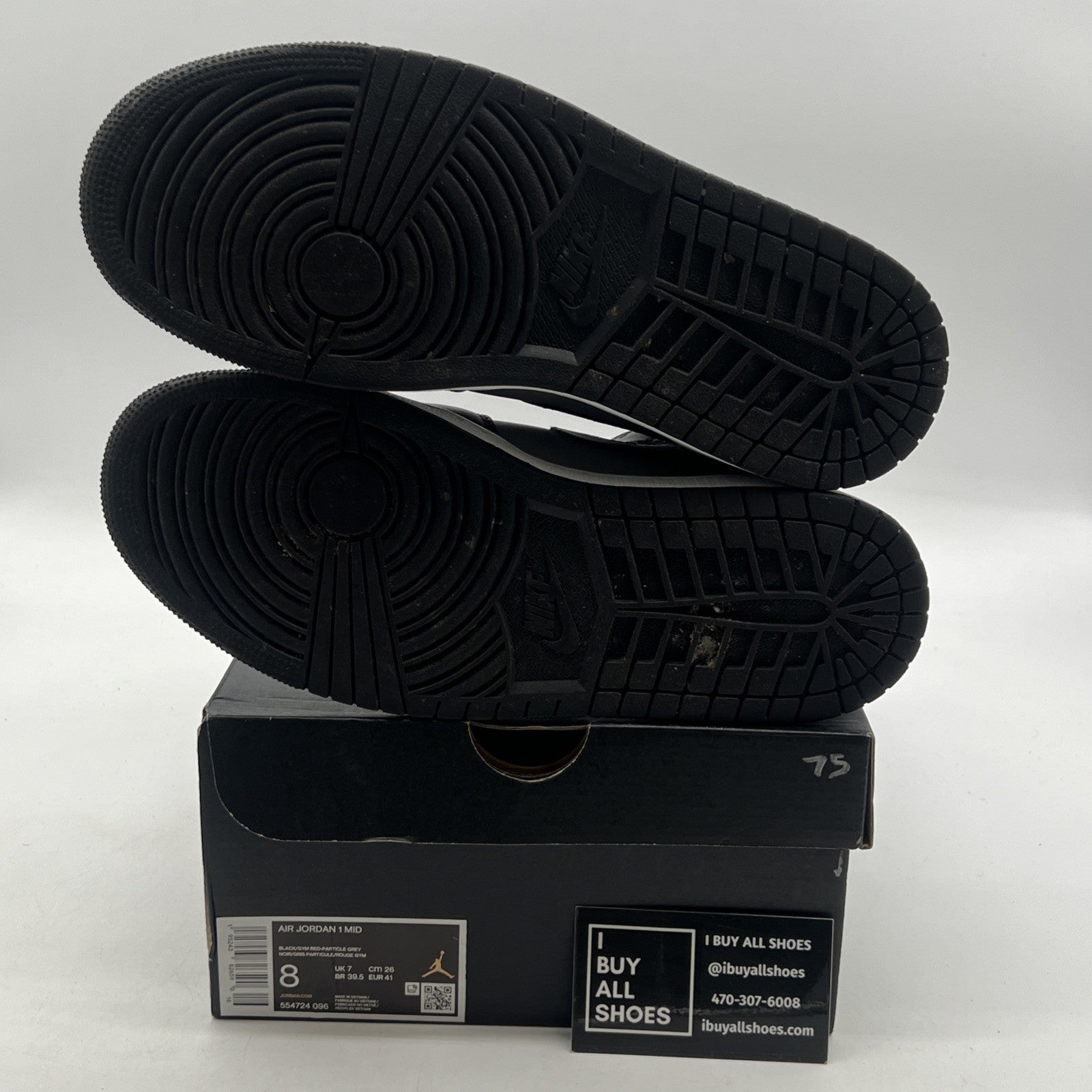 Size 8 - Air Jordan 1 Mid Shadow (554724-096)