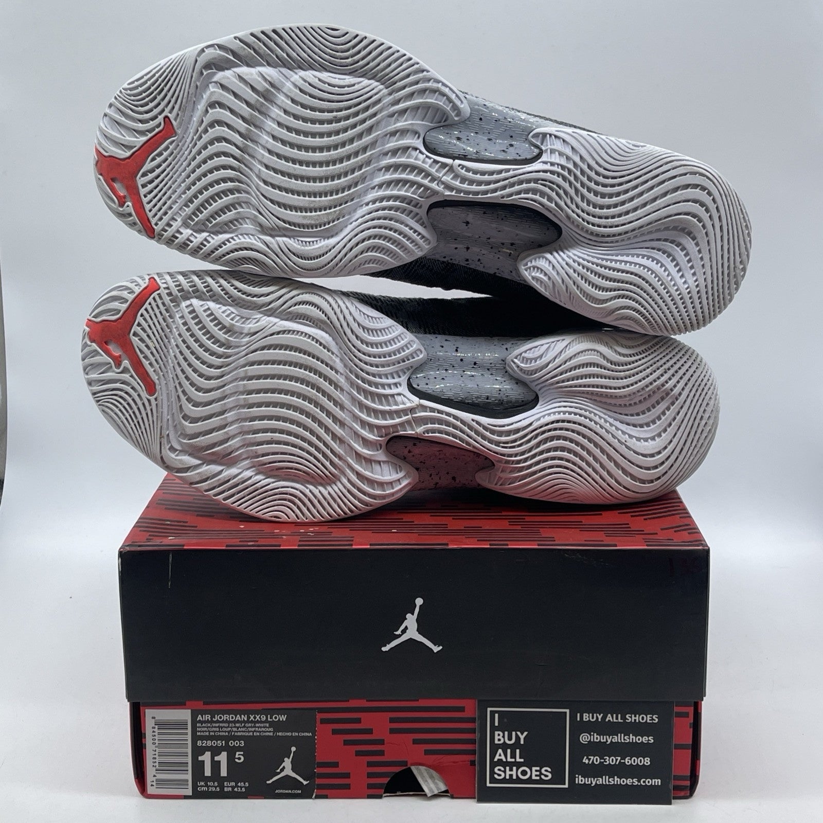 Size 11.5 - Air Jordan 29 Low Infrared Grey Black Suede Leather (828051-003)