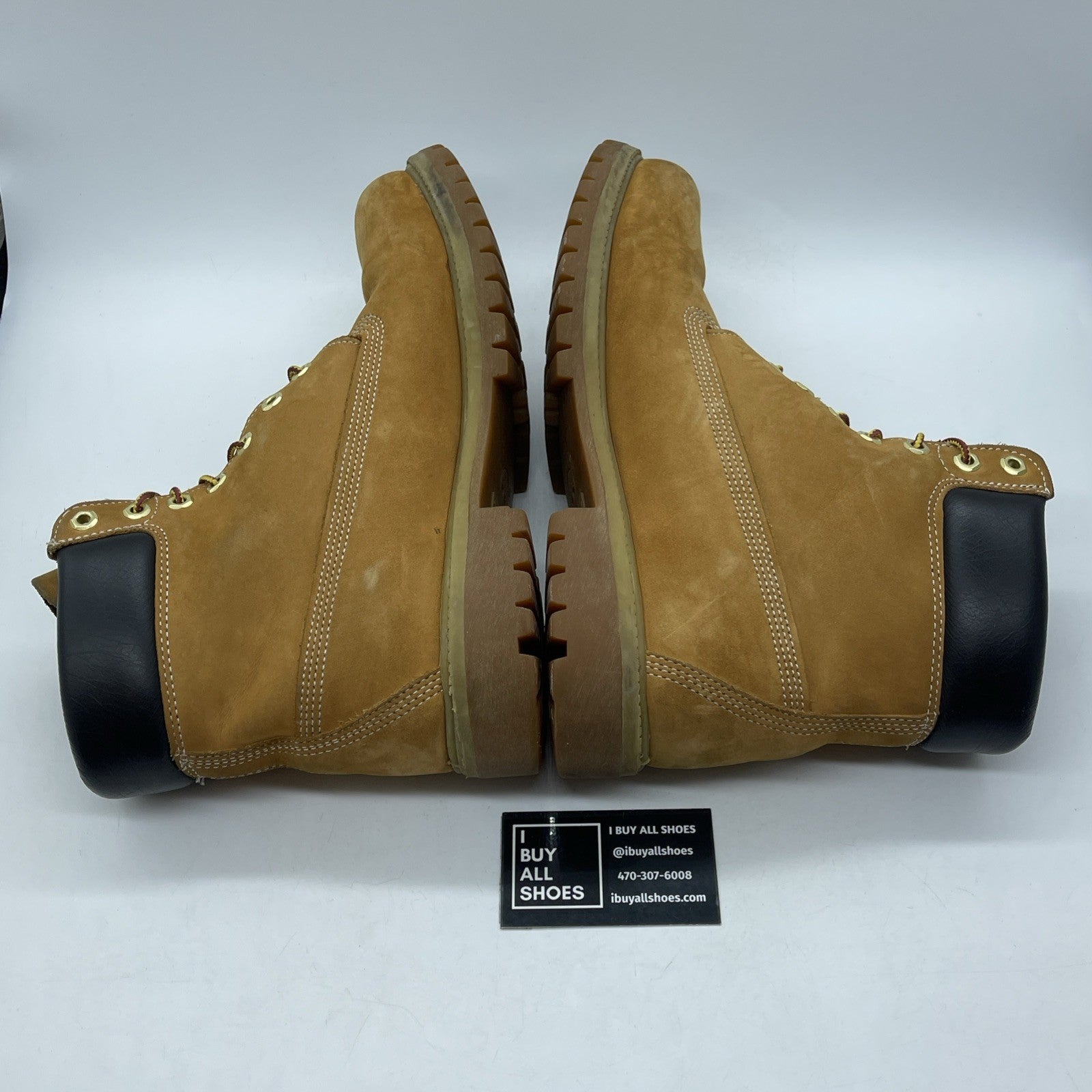 Size 11.5 - Timberland 6 Inch Basic Waterproof Boots Wheat Nubuck