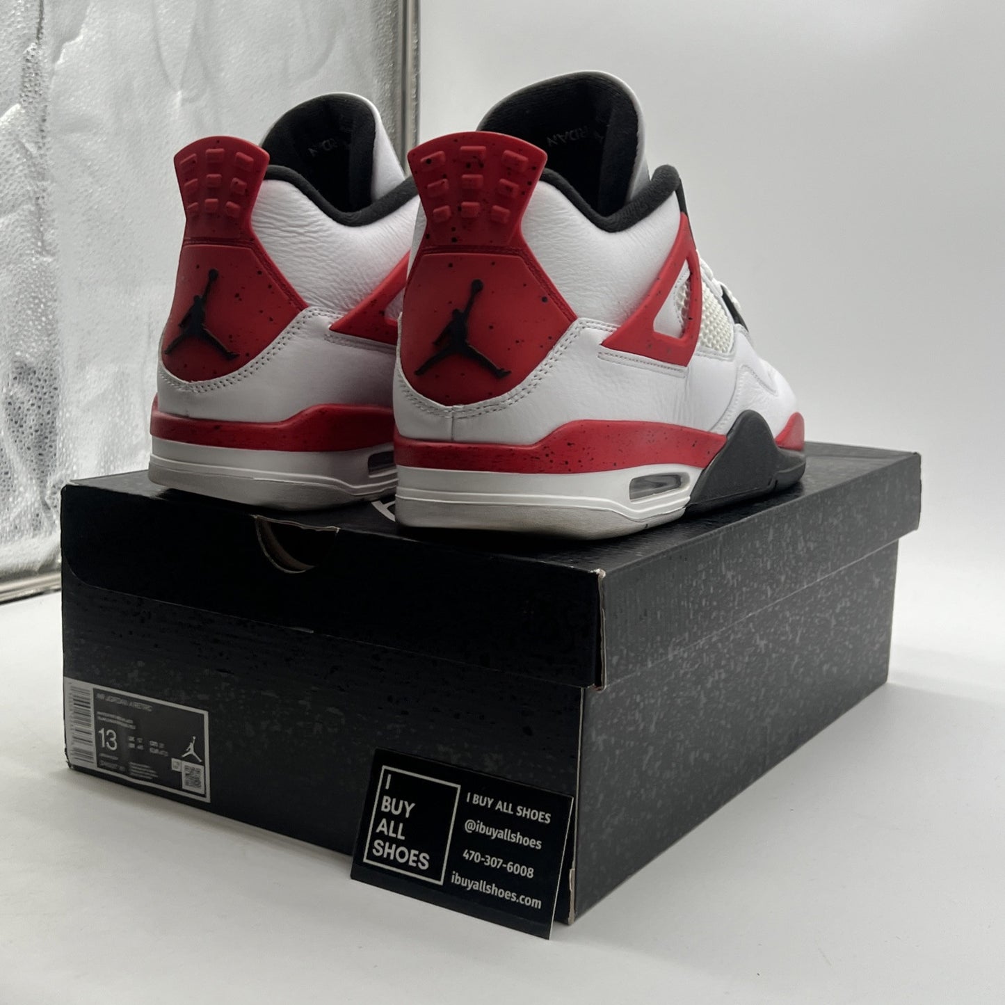 Size 13 - Air Jordan 4 Retro Mid Red Cement (DH6927-161)