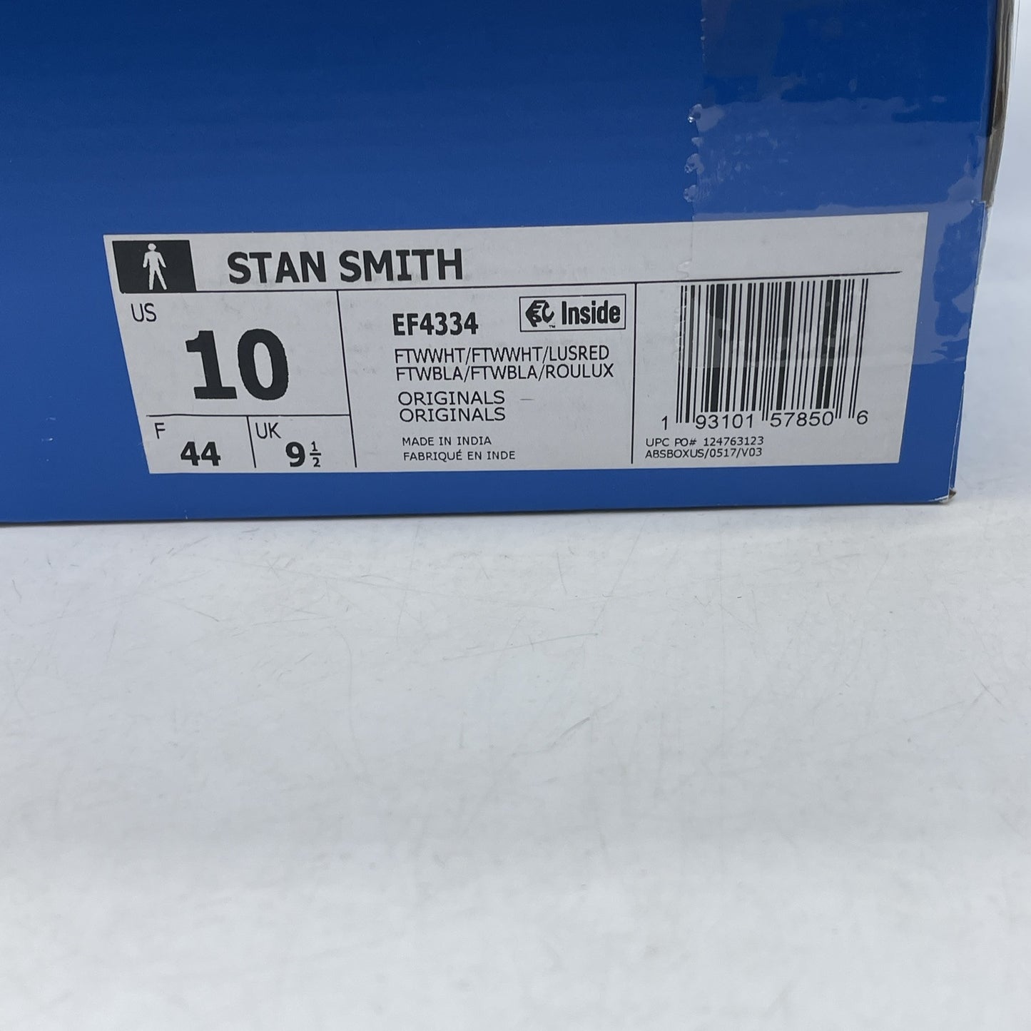 Size 10 - adidas Stan Smith Lush Red White Leather (EF4334)