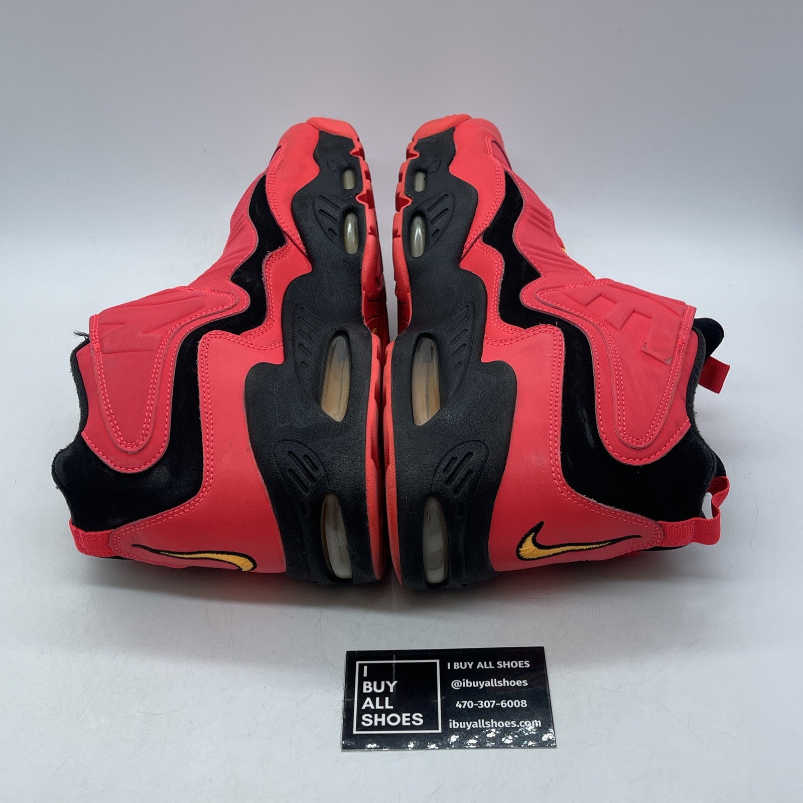 Size 11.5 - Nike Air Griffey Max 1 Red Pink Yellow Suede Leather (354912-010)