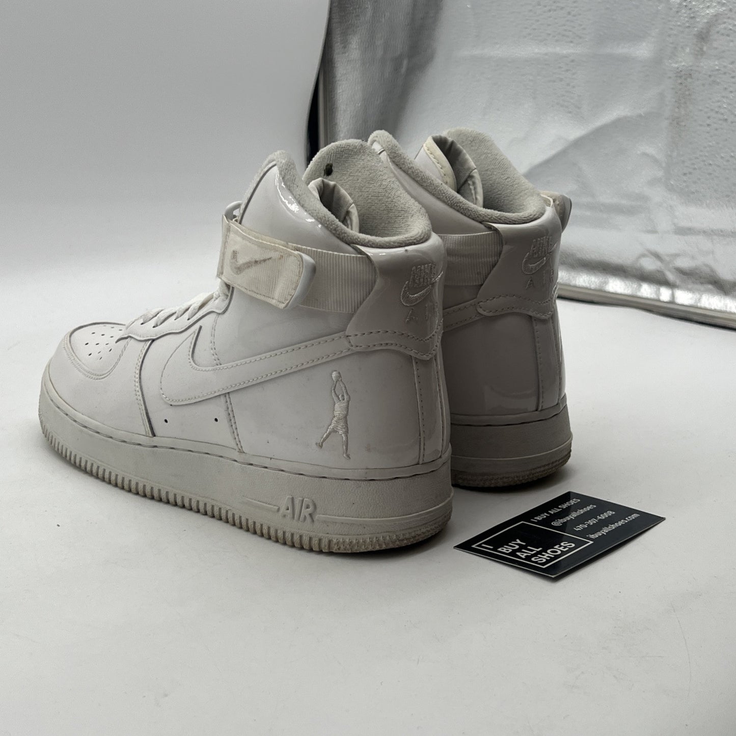 Size 8 - Nike Air Force 1 QS High Sheed Triple White (743546-107)