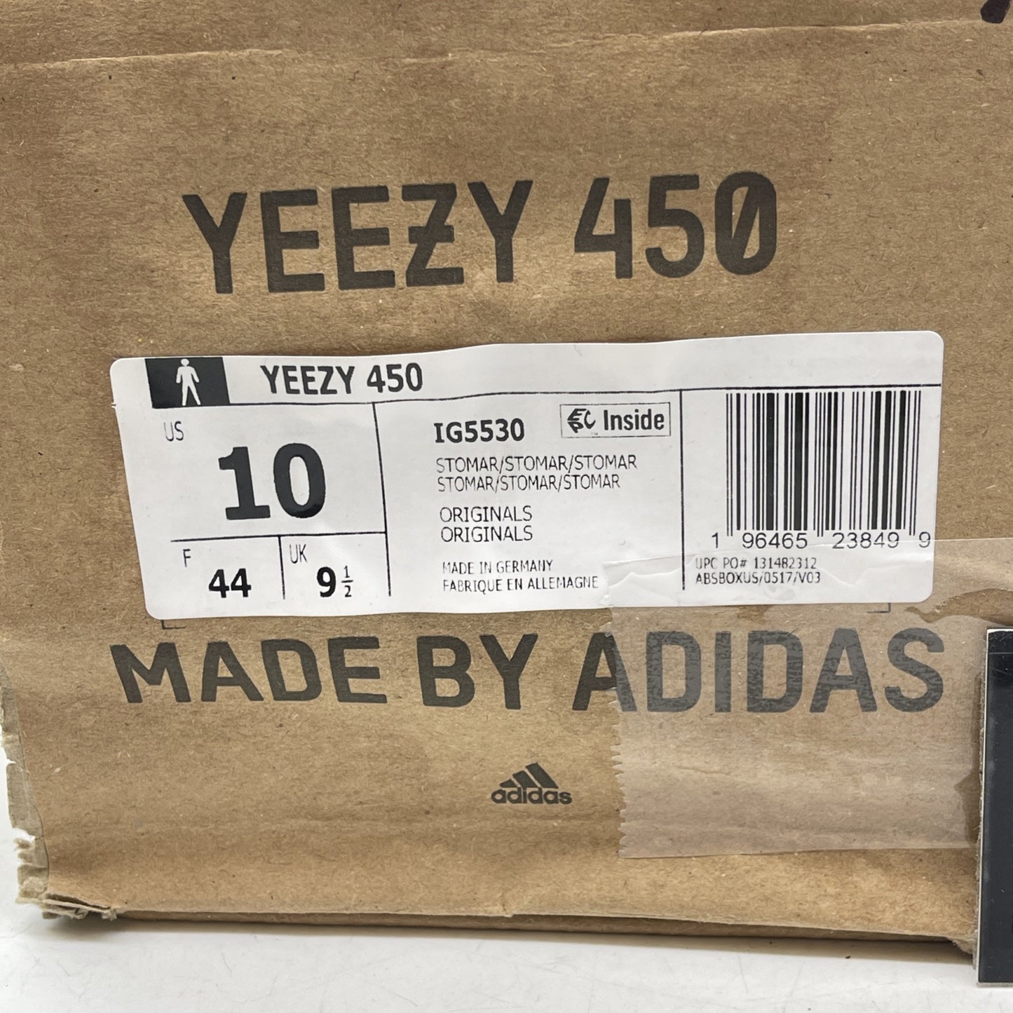 Size 10 - adidas Yeezy 450 Stone Marine Grey Suede (IG5530)