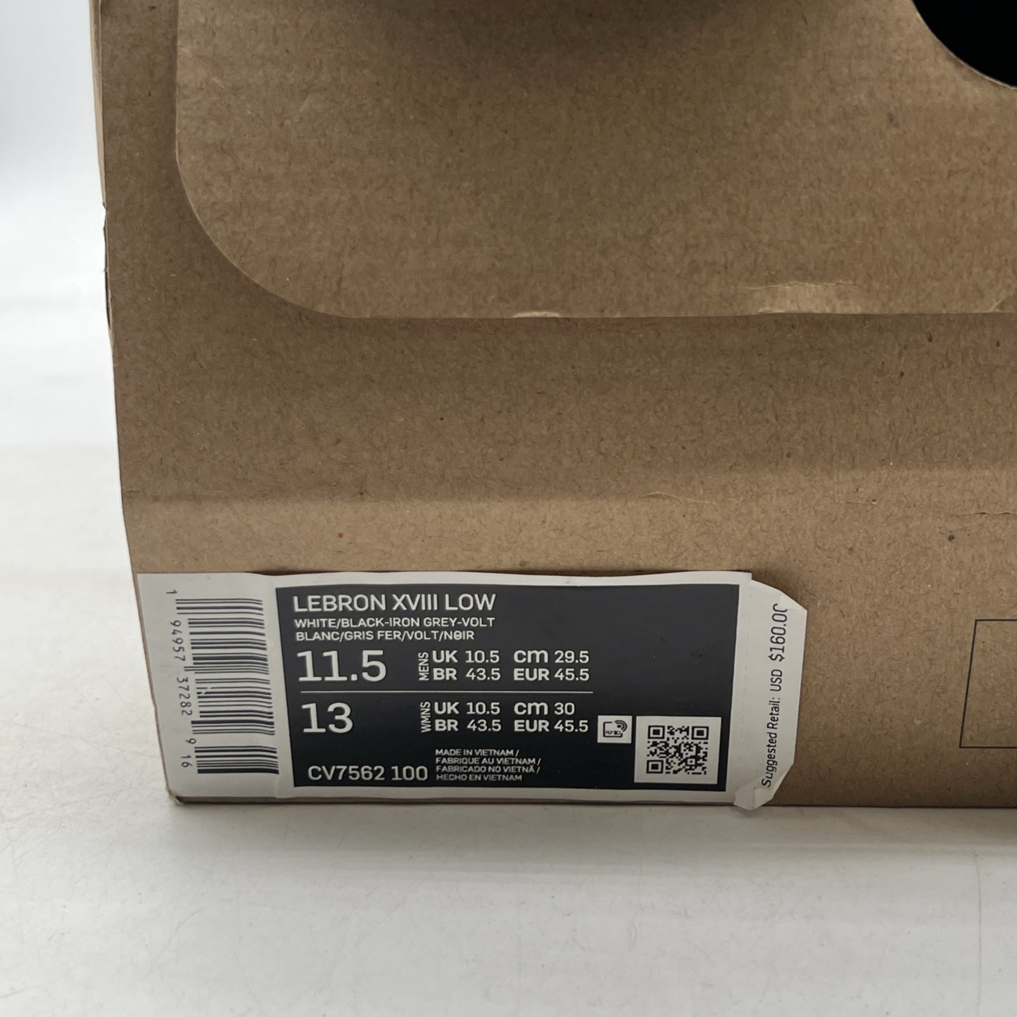 Size 11.5 - Nike LeBron 18 Low Air Max 95 Greedy (CV7562-100)