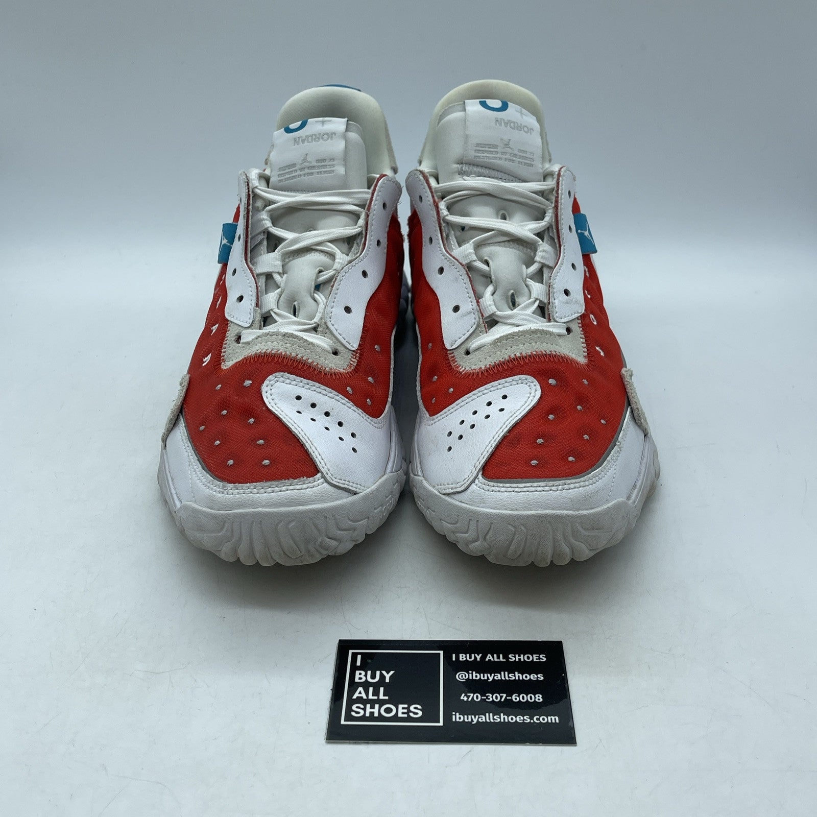 Size 10.5 - NIKE AIR JORDAN DELTA 2 CHILE RED-WHITE-GREY FOG (DC7701-100)