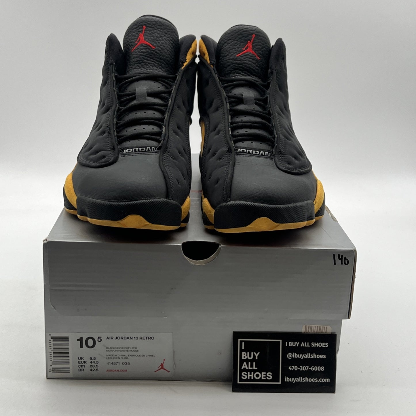 Size 10.5 - Air Jordan 13 Retro B-Grade Melo Class of 2002 (414571-035)