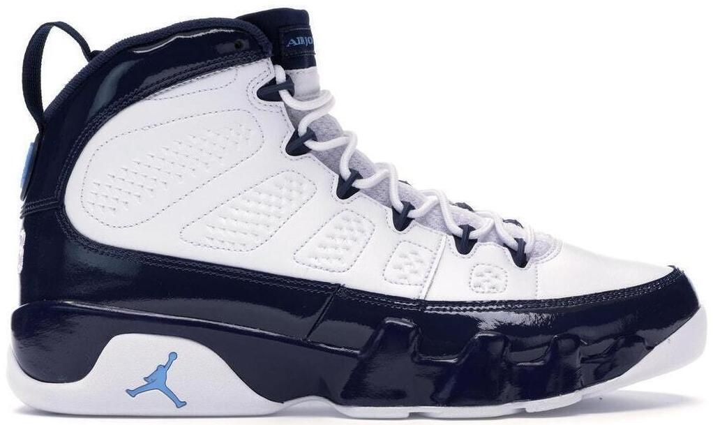 Size 10 - Air Jordan 9 Retro UNC Blue White Leather (302370-145)