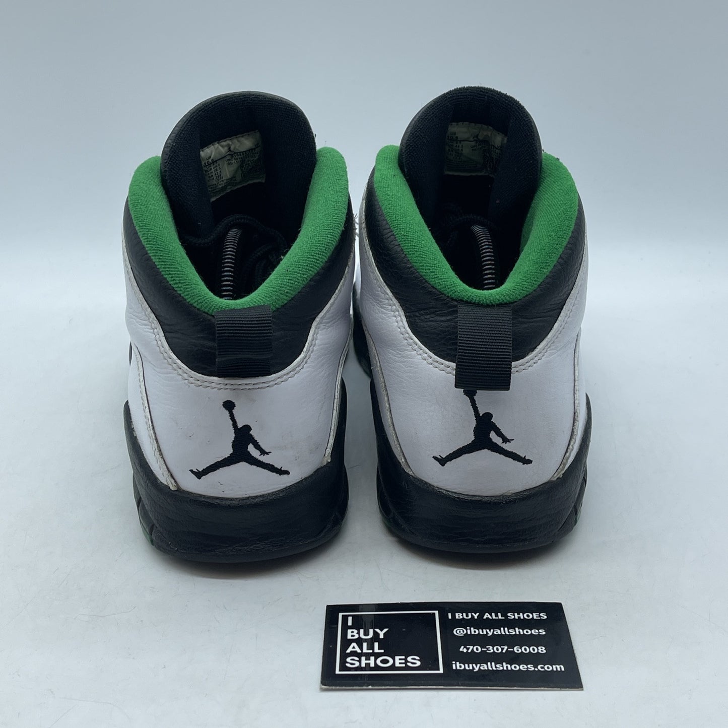 Size 10.5 - Air Jordan 10 Retro 2019 Seattle Black White Leather (310805-137)