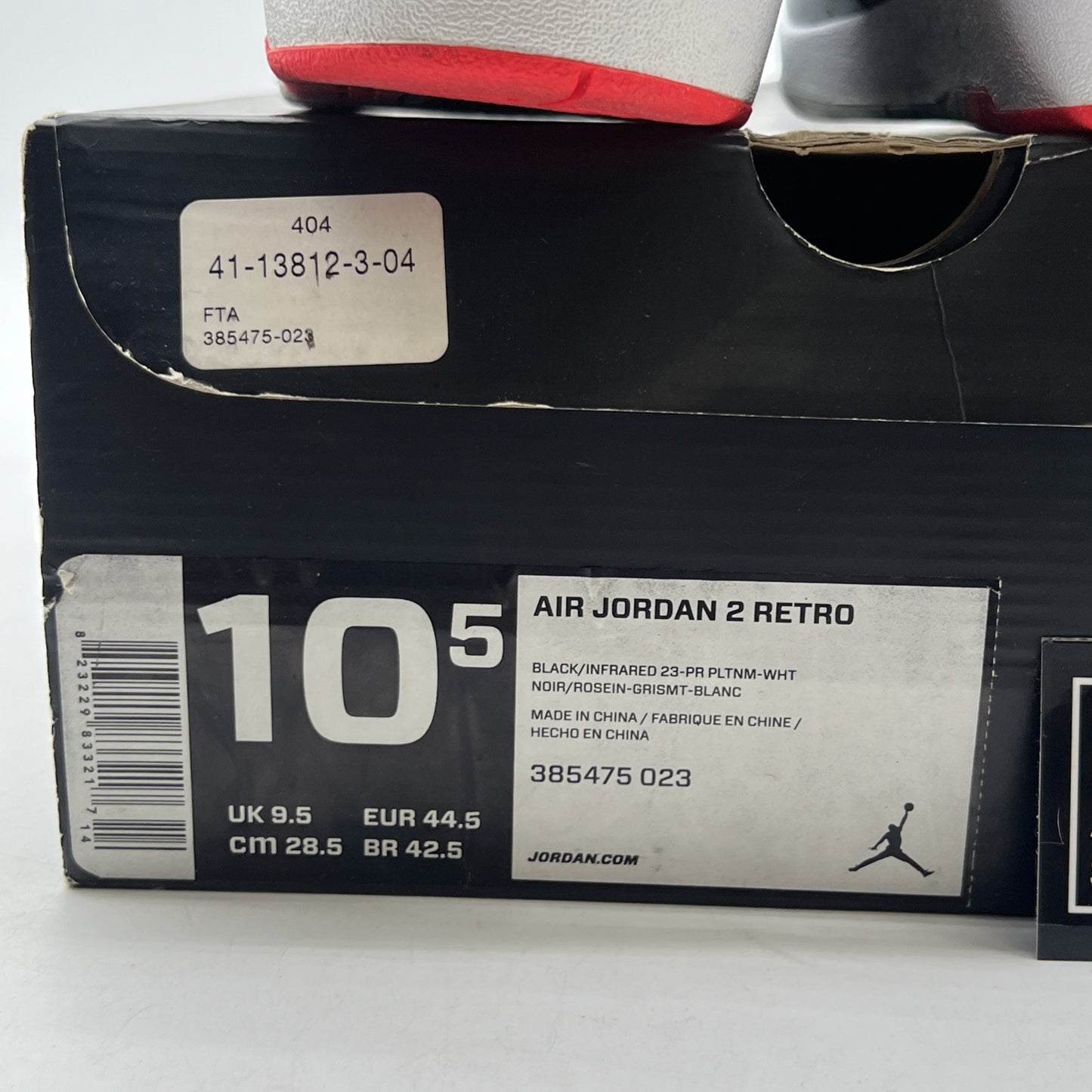 Size 10.5 - Air Jordan 2 Retro Infrared 23 (385475-023)
