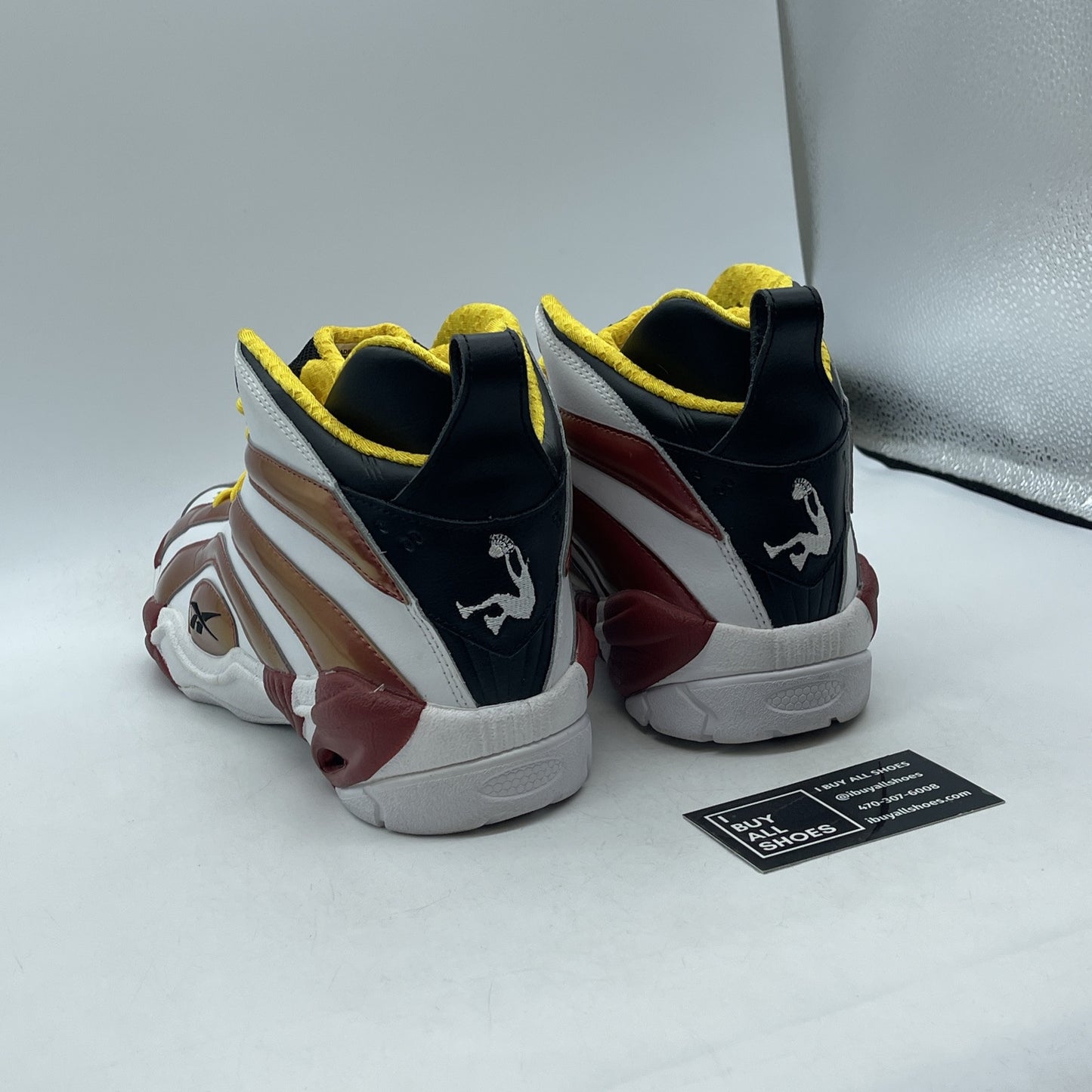 Size 11 - REEBOK SHAQNOSIS SHAQ V51849 MIAMI HEAT YELLOW RED WHITE Leather