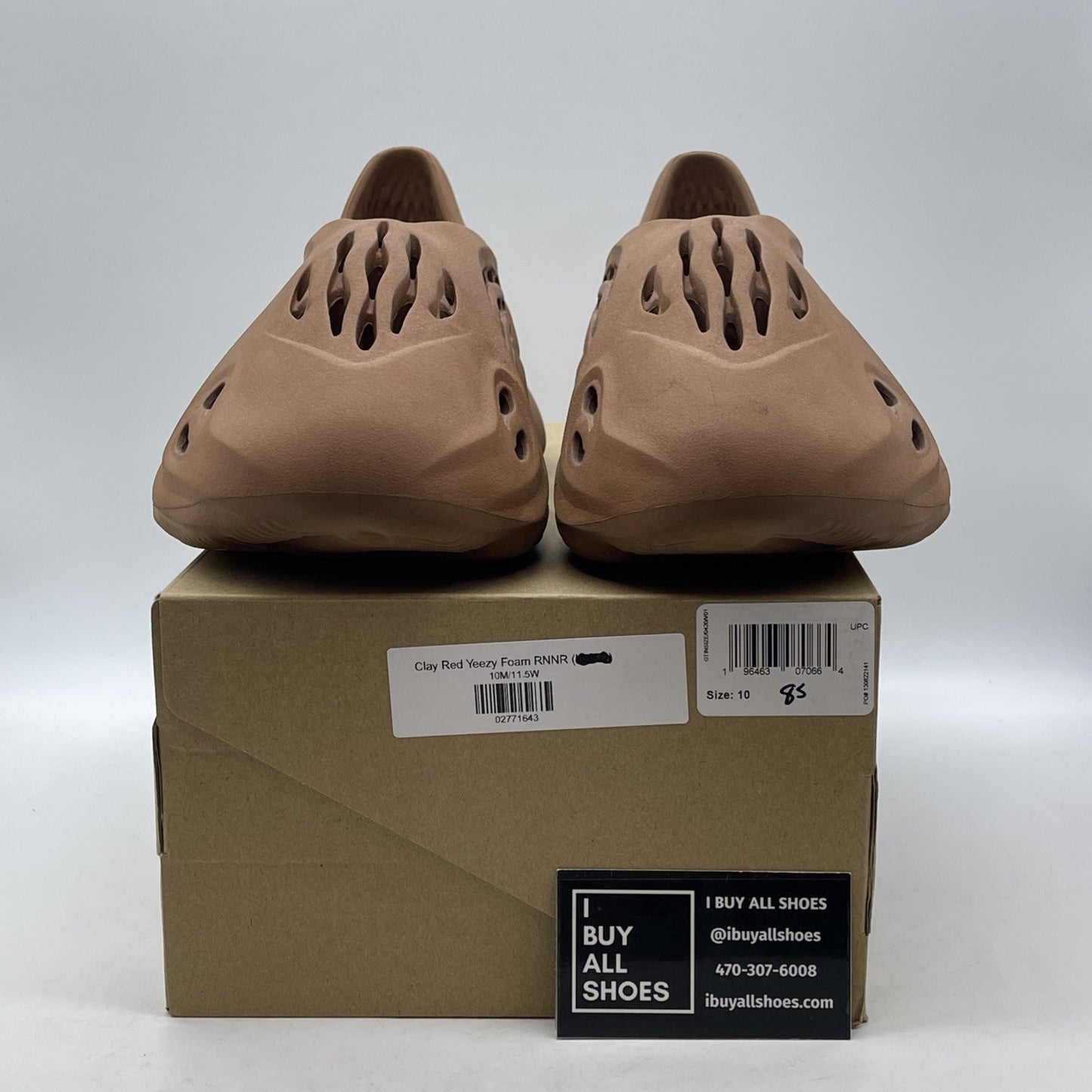 Size 10 - adidas Yeezy Foam Runner Clay Red YZY FOAM RNR Rubber (HP5335)