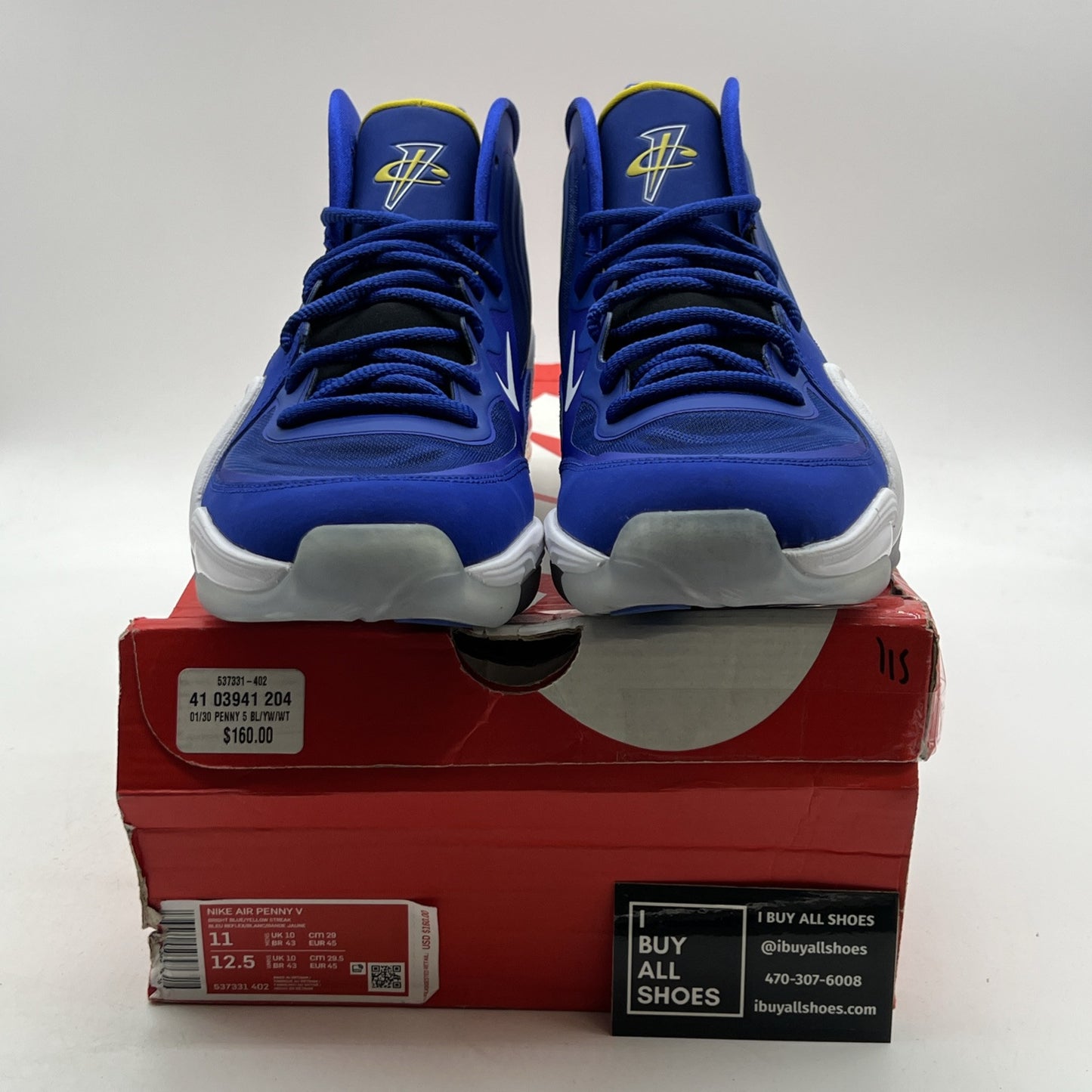 Size 11 - Nike Air Penny 5 Blue Chips (537331-402)