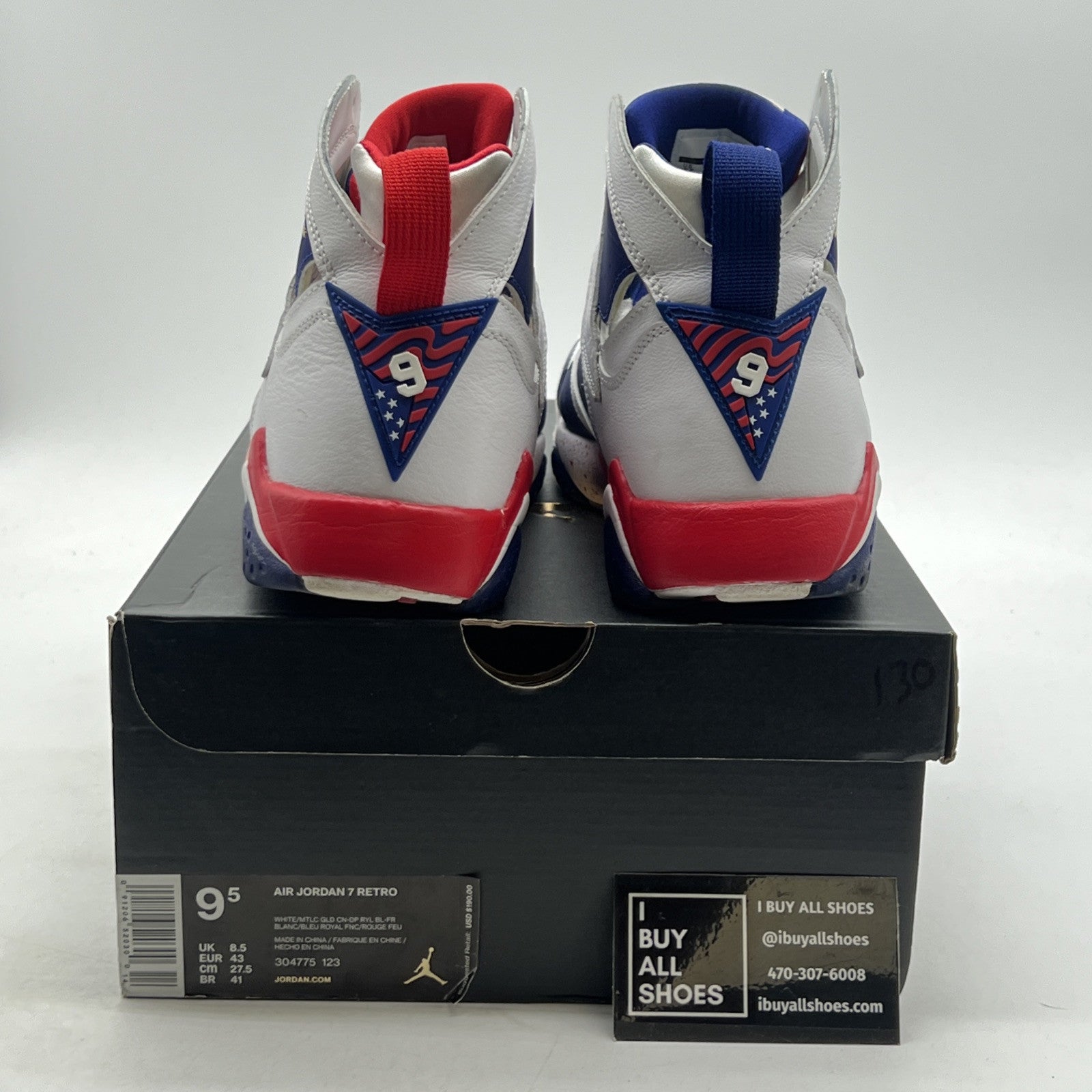 Size 9.5 - Air Jordan 7 Retro Tinker Alternate (304775-123)
