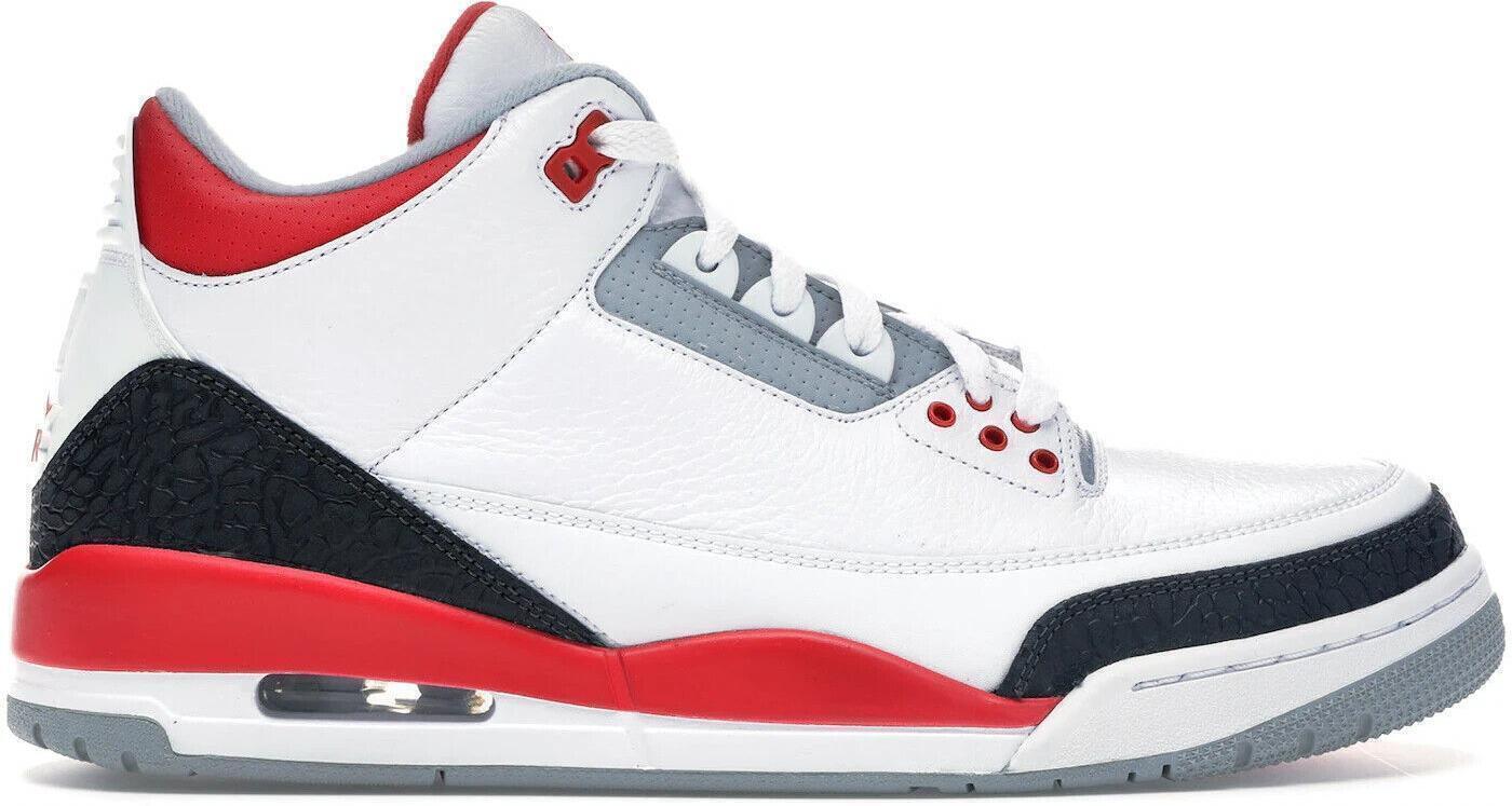 Size 9 - Air Jordan 3 Retro 2013 Fire Red Black White Leather (136064-120)