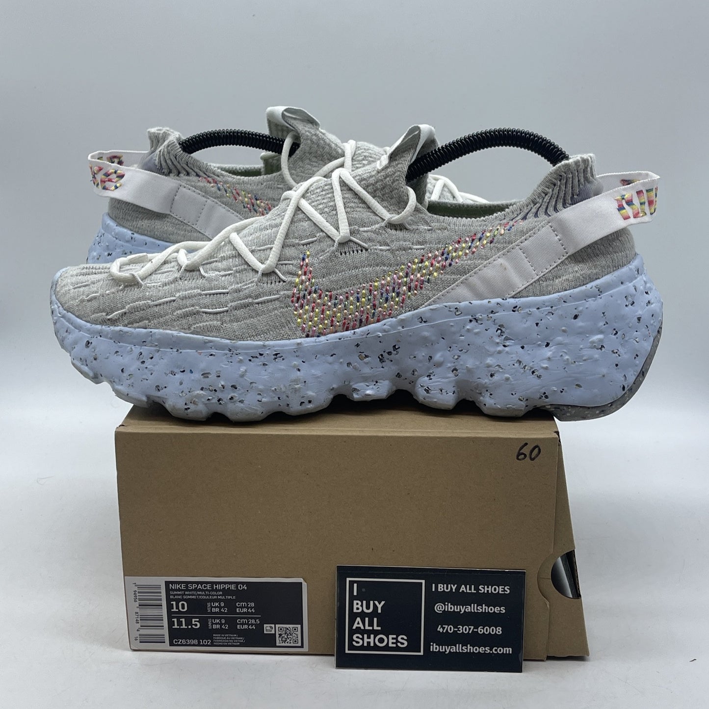 Size 10 - Nike Space Hippie 04 Be True Grey White Suede (CZ6398-102)