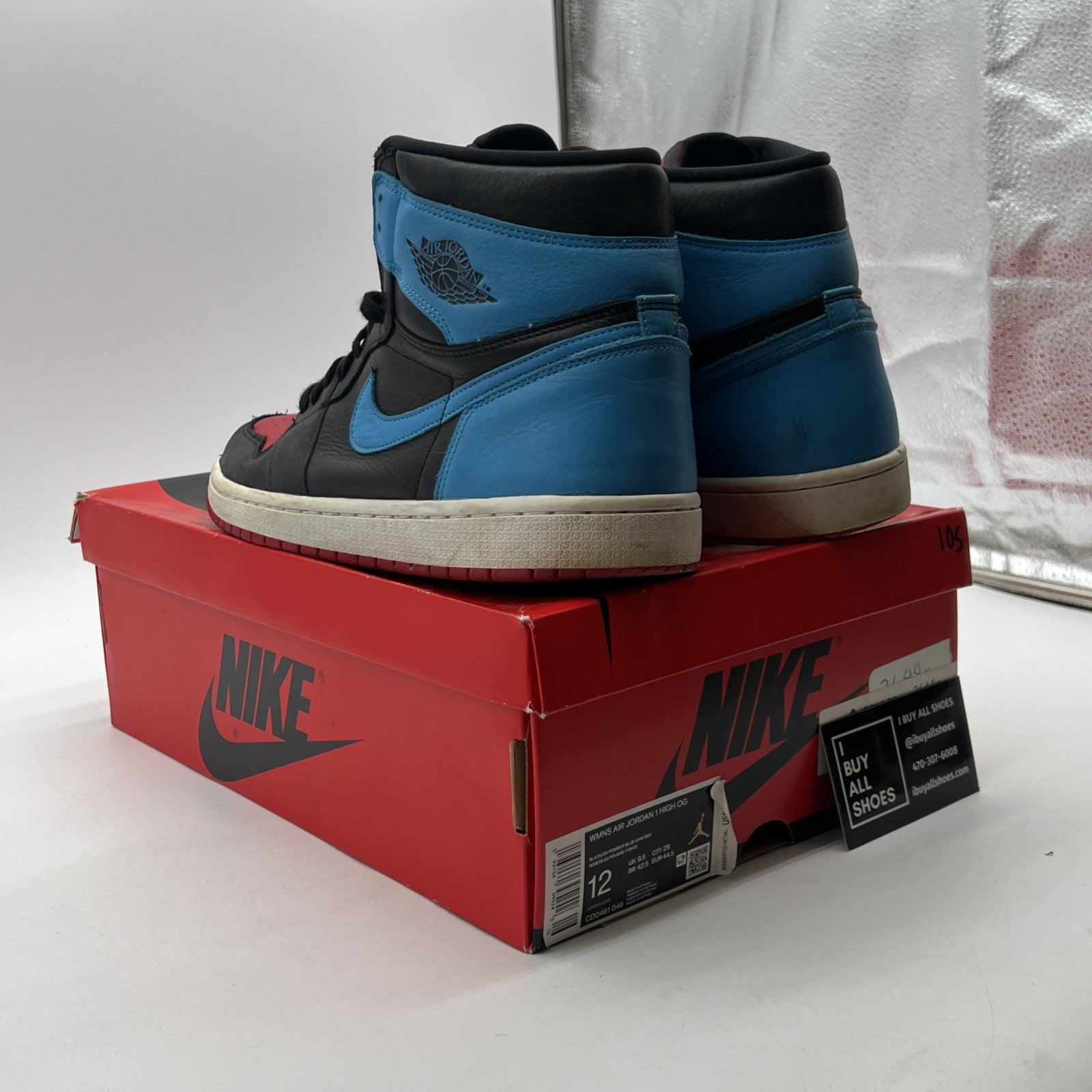 Size 12 - Air Jordan 1 High OG UNC To Chicago 2020 (CD0461-046)